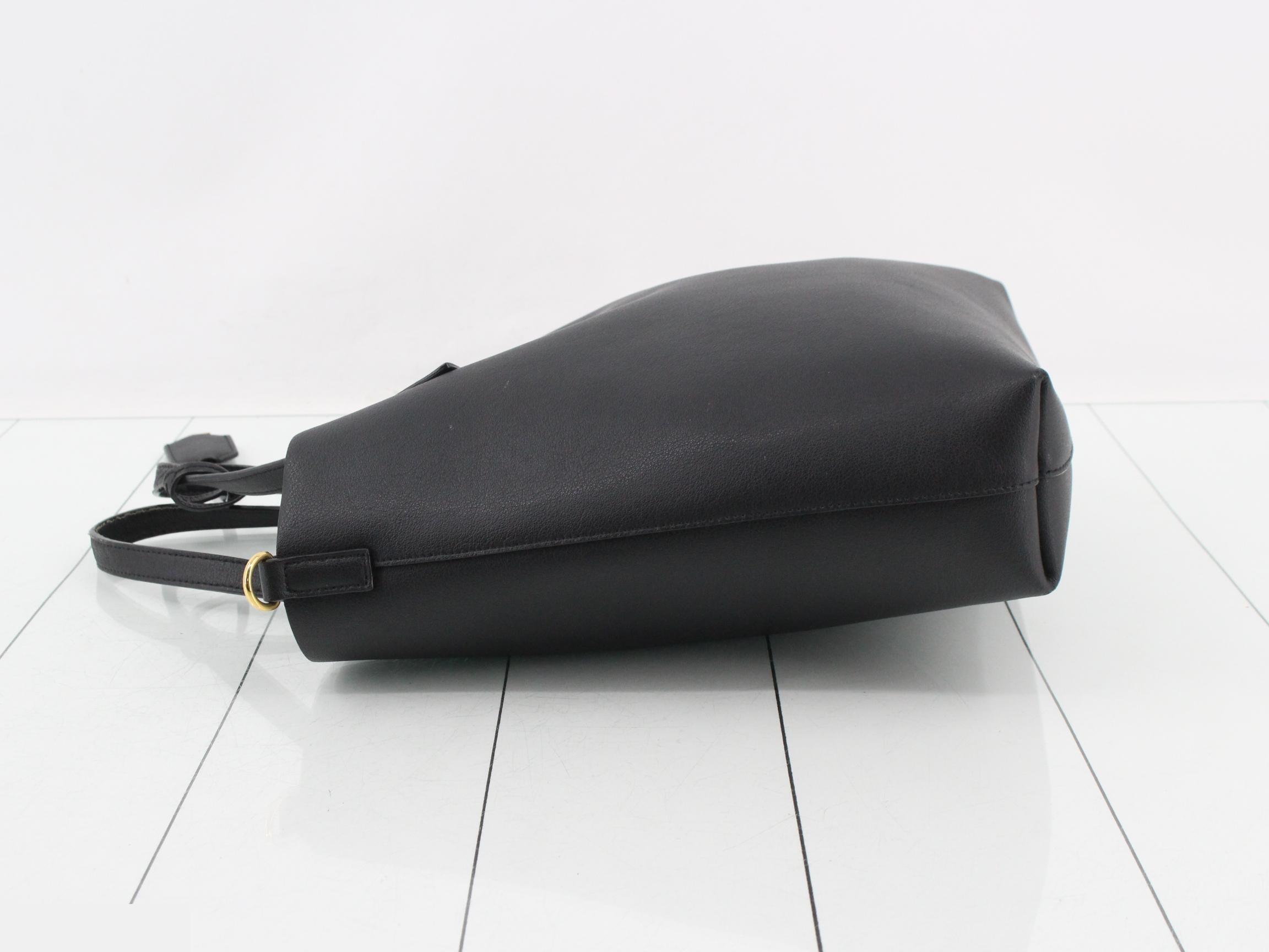 2-way bag, leather, black — view 4