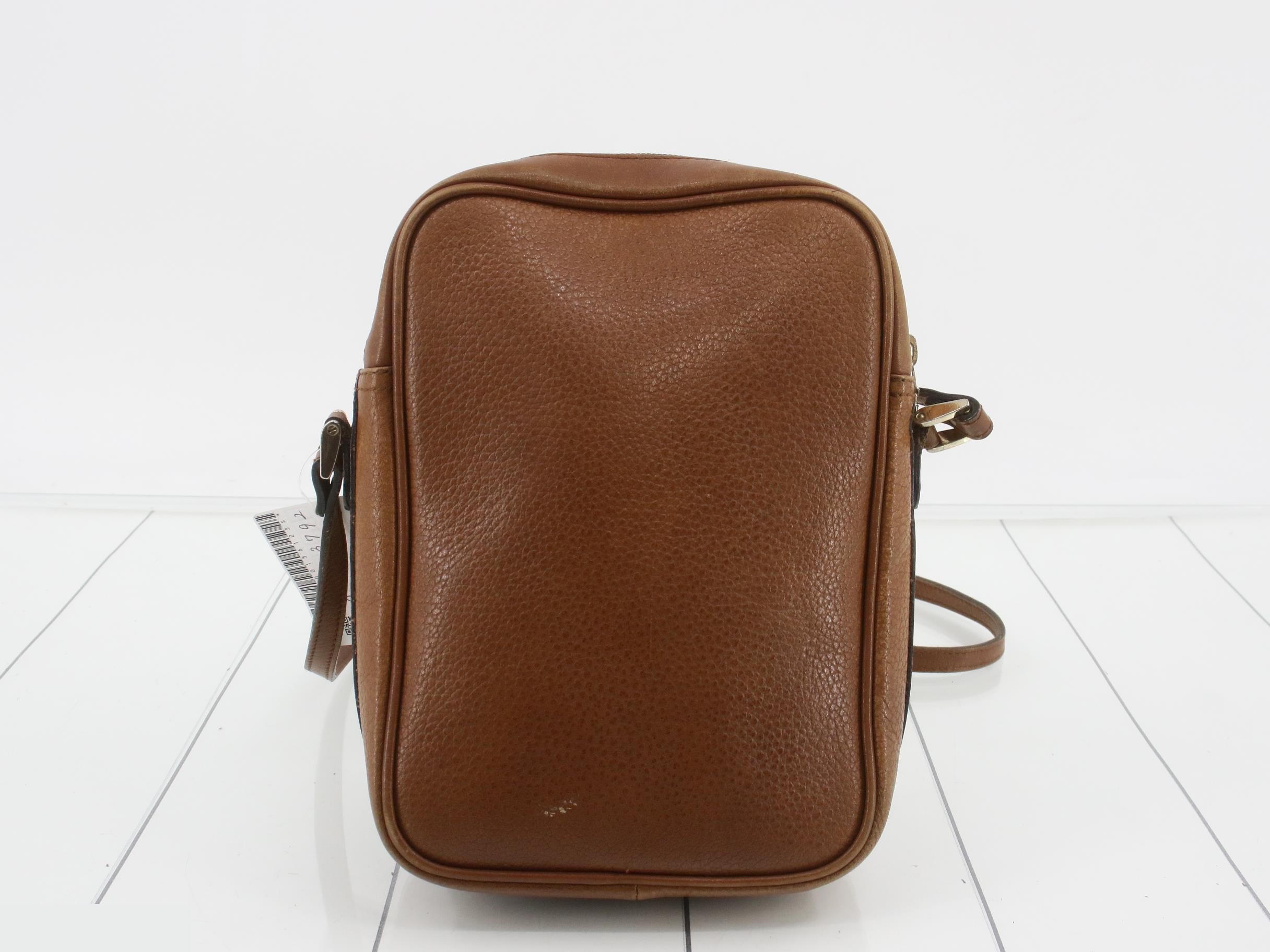 Shoulder bag leather camel — view 2