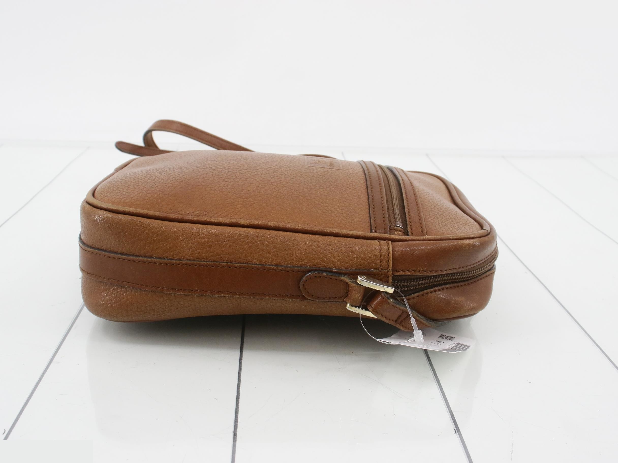 Shoulder bag leather camel — view 3