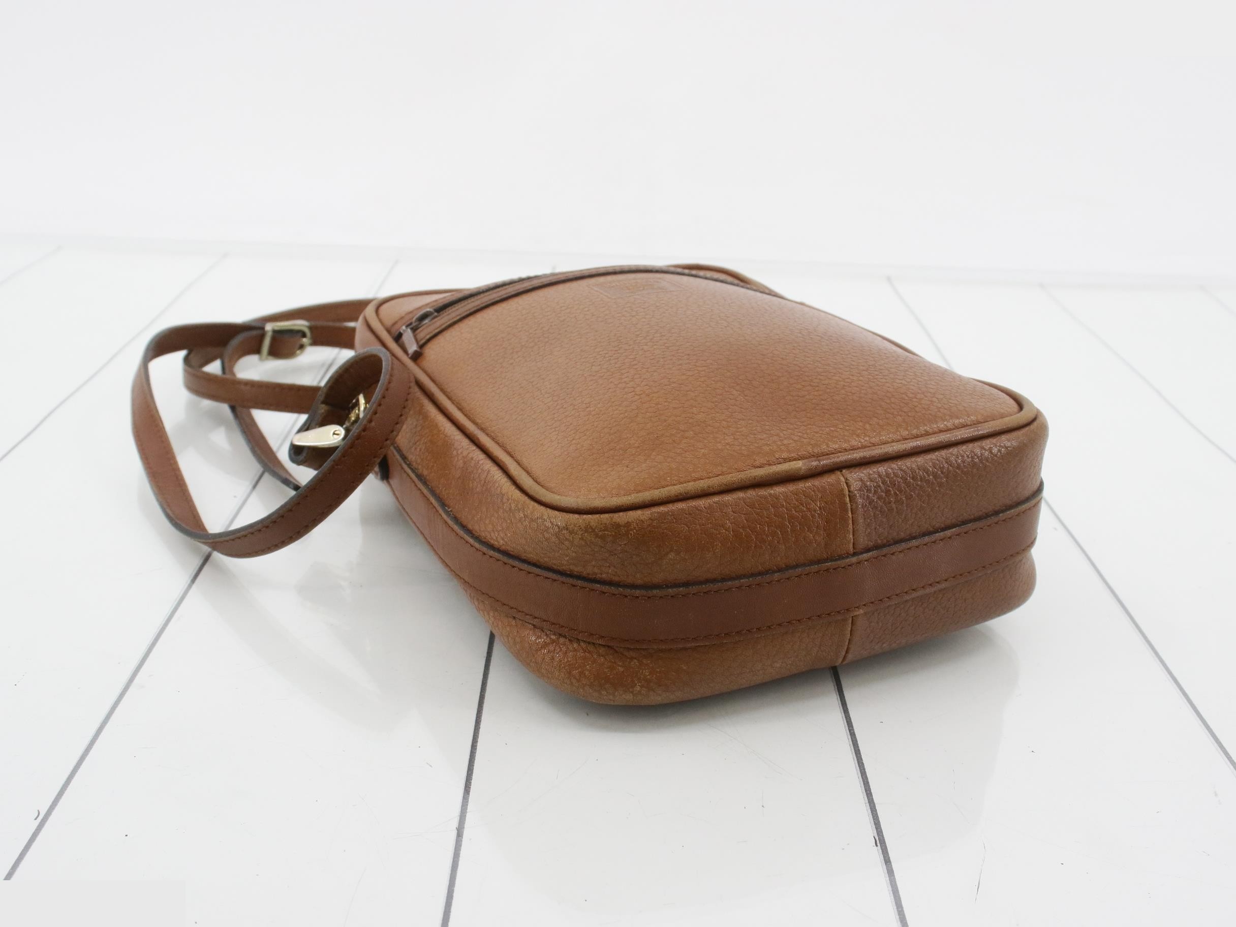 Shoulder bag leather camel — view 5