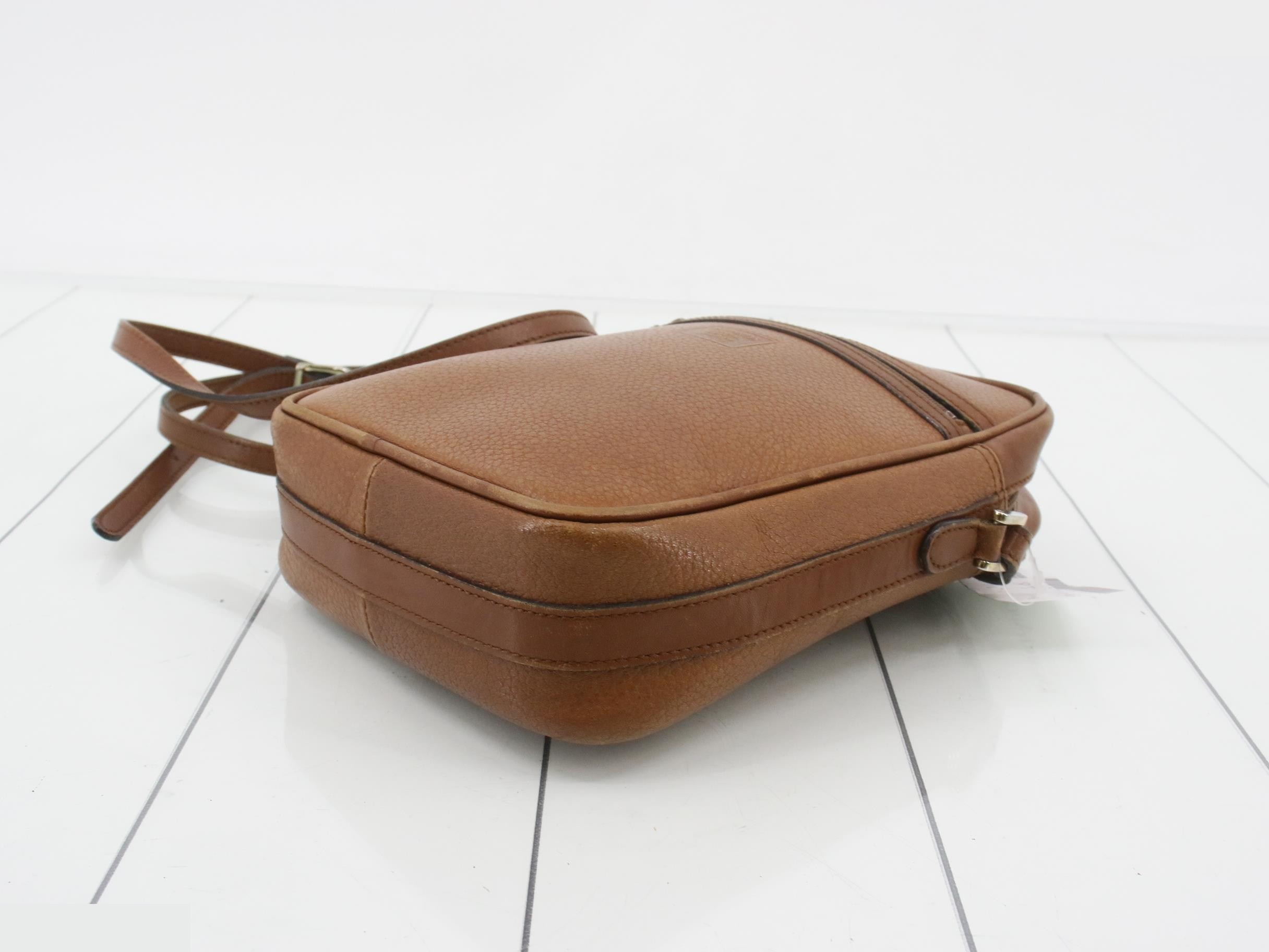 Shoulder bag leather camel — view 6