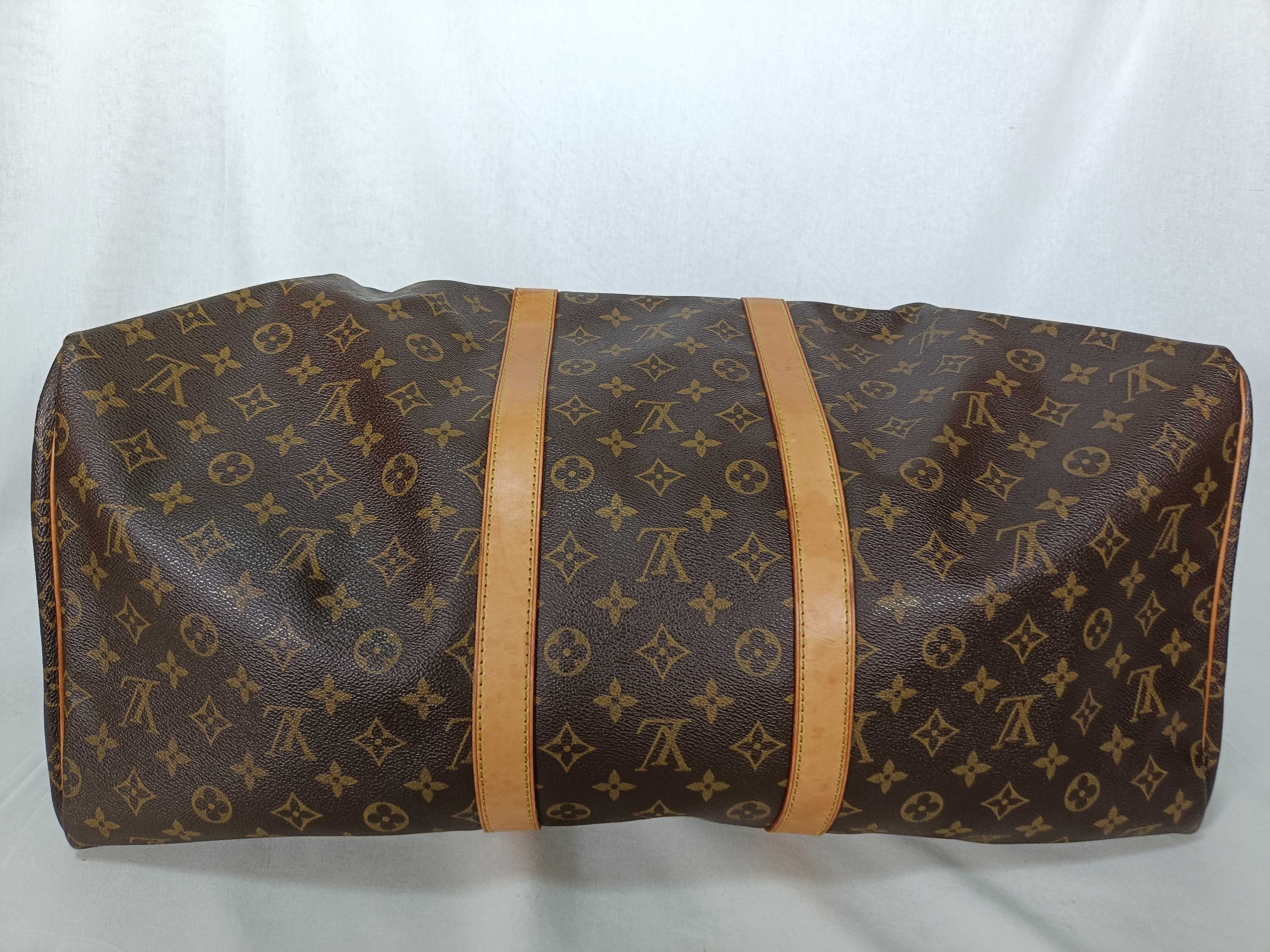 Monogram Keepall 55 M41424 FL1012 Boston Bag — view 6