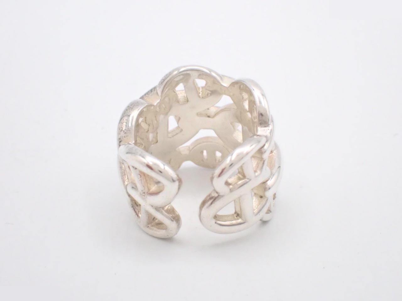 Chaine d'Ancre Enchainée Ring, Ag925/12.3g, Stamped 50 — view 2