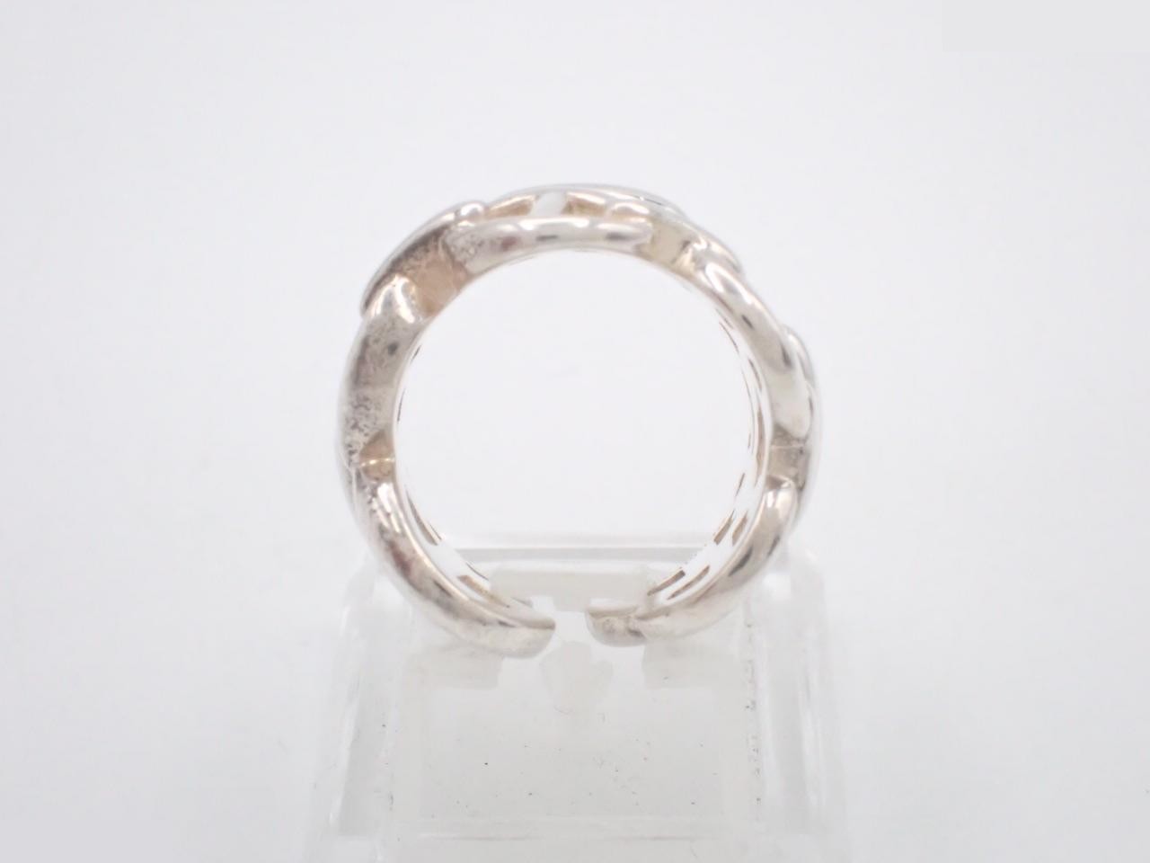 Chaine d'Ancre Enchainée Ring, Ag925/12.3g, Stamped 50 — view 3