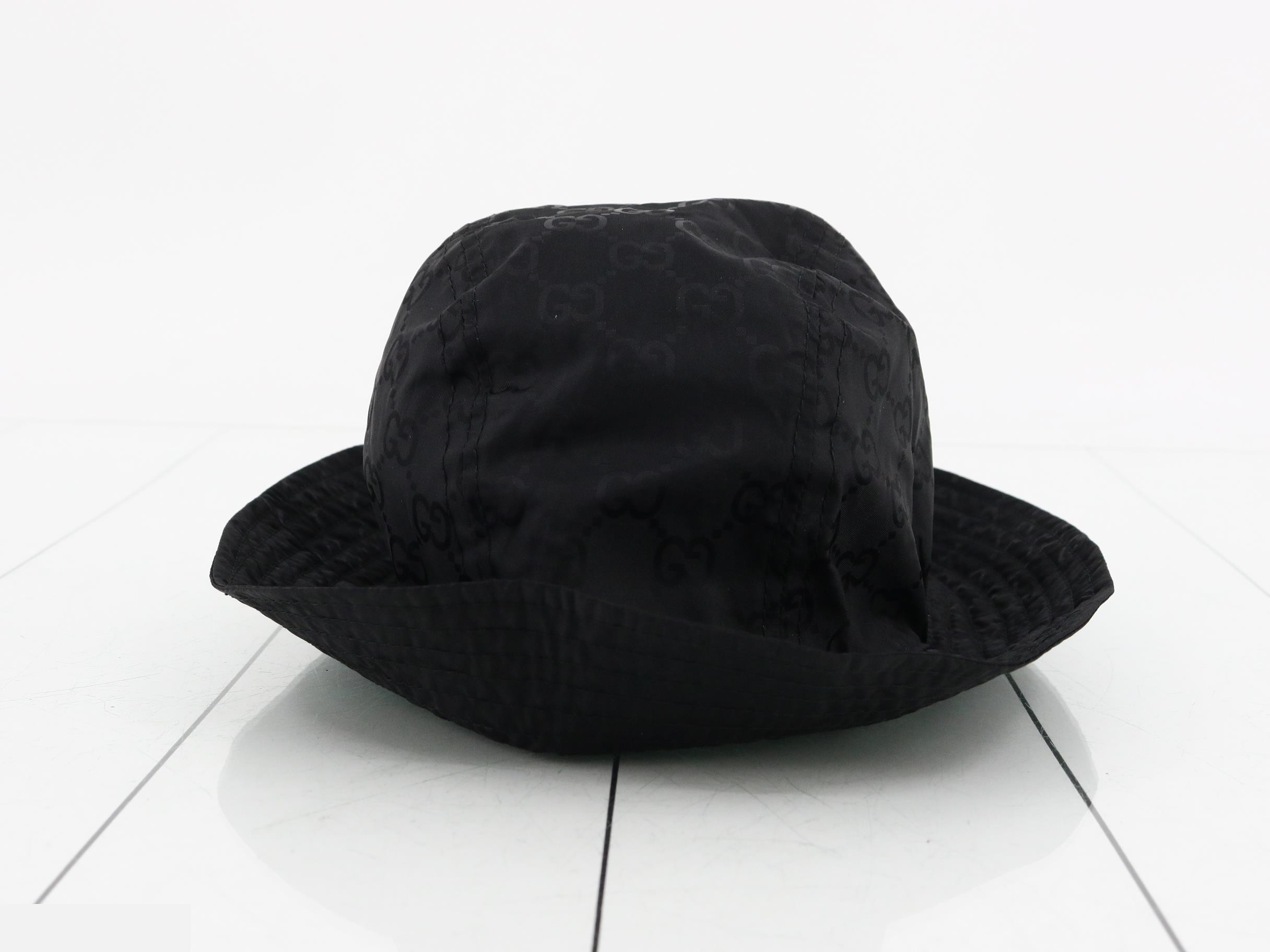 GG Nylon Hat, Black — view 2