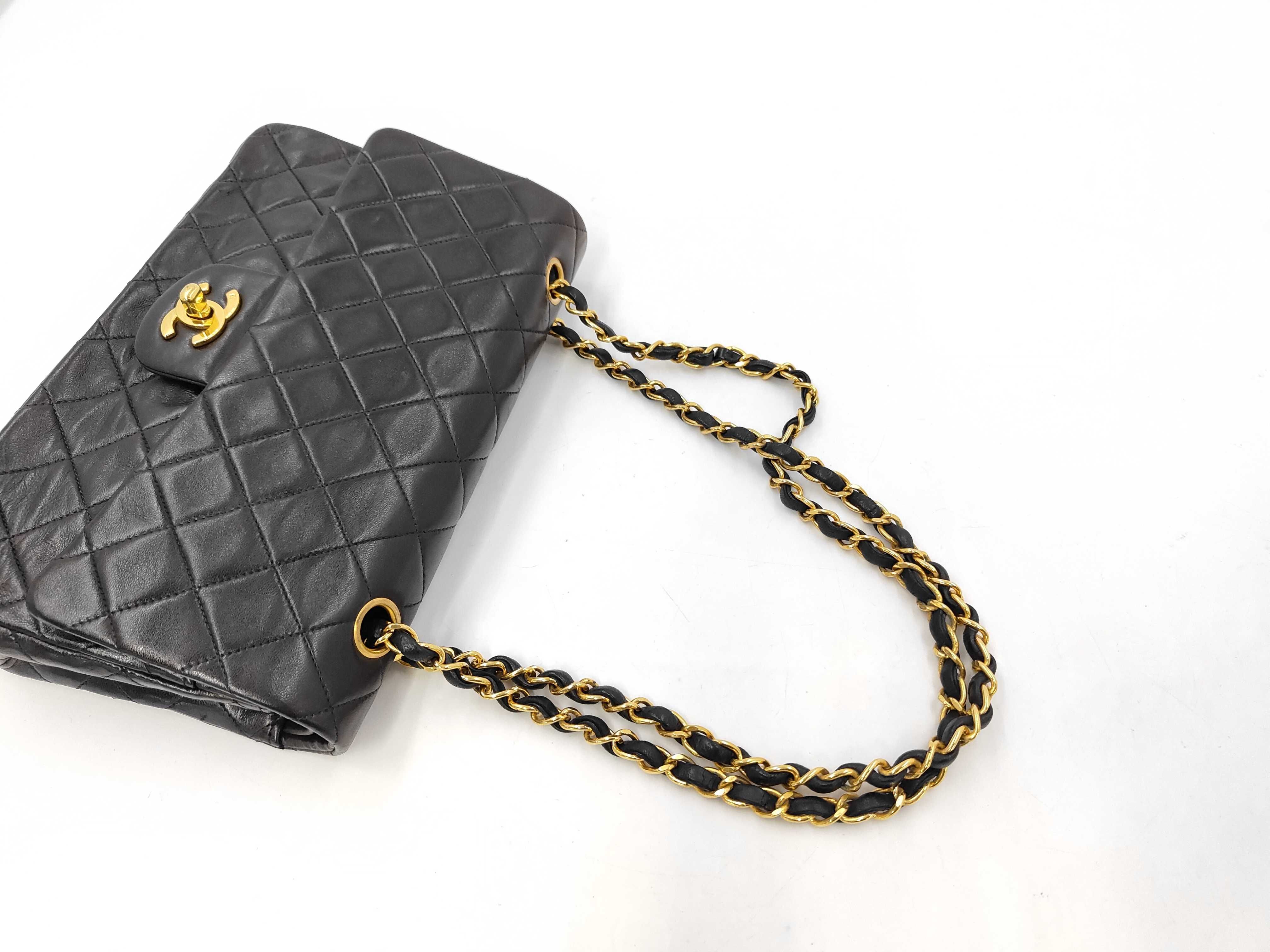Matelassé 25 Double Flap Double Chain Lambskin Shoulder Bag — view 5