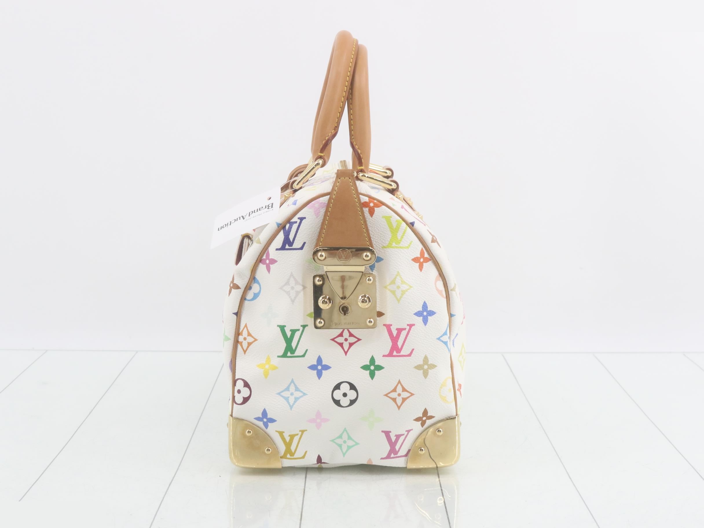 Monogram Multicolor Speedy 30 Blanc Handbag — view 3