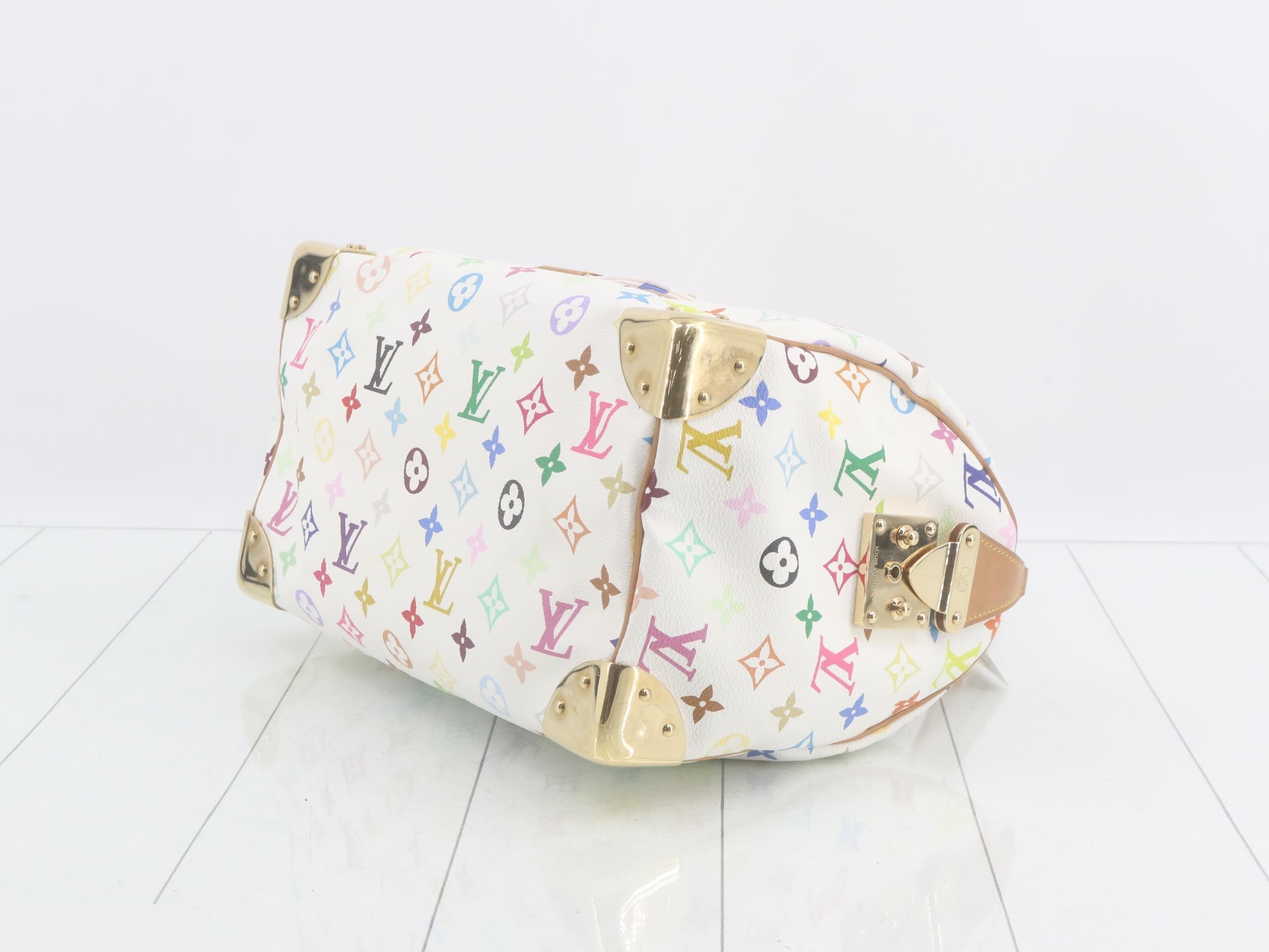 Monogram Multicolor Speedy 30 Blanc Handbag — view 6