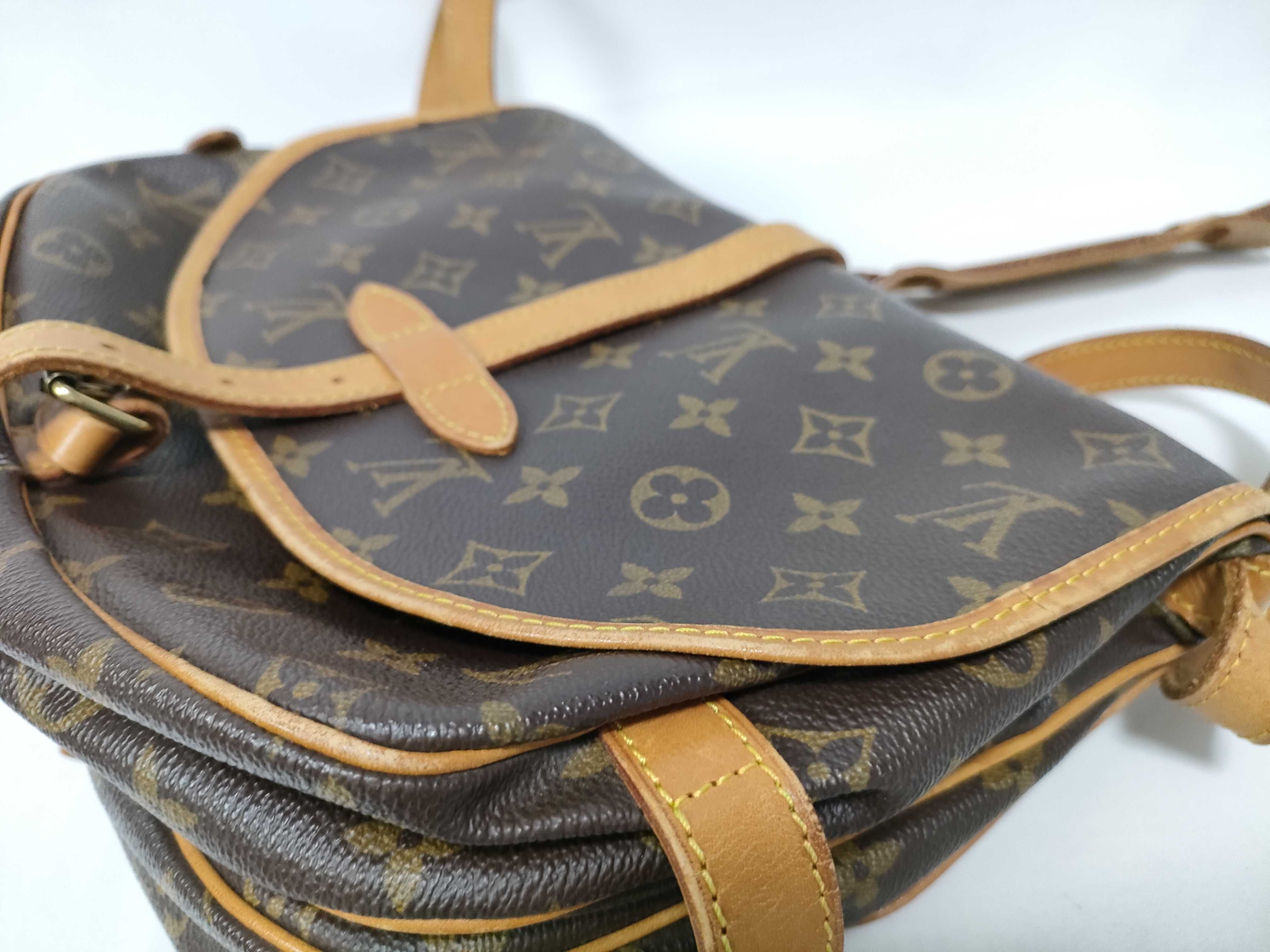 Monogram Louis Vuitton M42256 Saumur AR0922 Saumur Shoulder Bag Monogram Shoulder Bag — view 7
