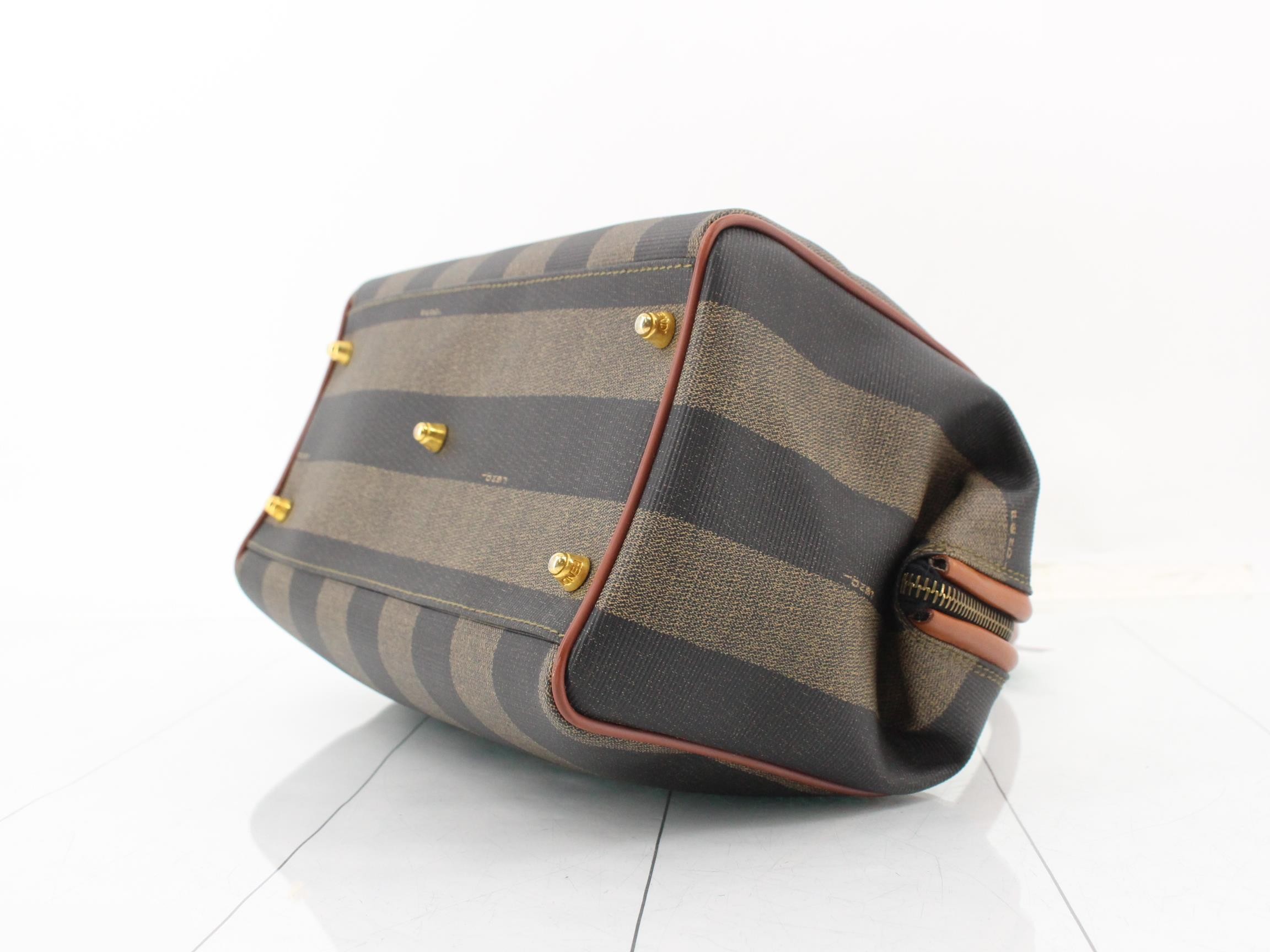 Pecan handbag, PVC/leather, brown — view 6