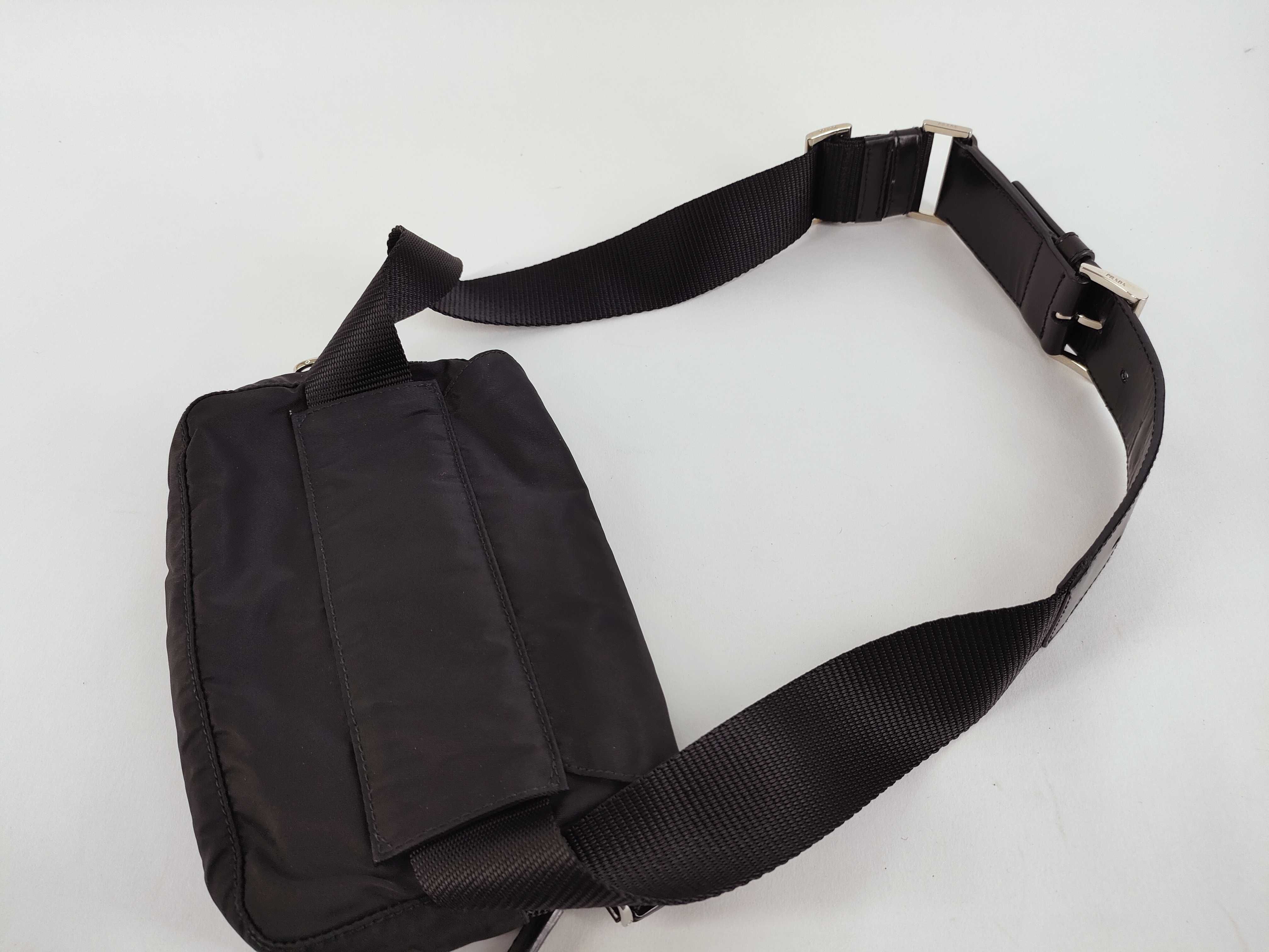 Nylon Prada Waist Bag Body Bag Shoulder Bag Triangle Logo Shoulder Bag — view 3