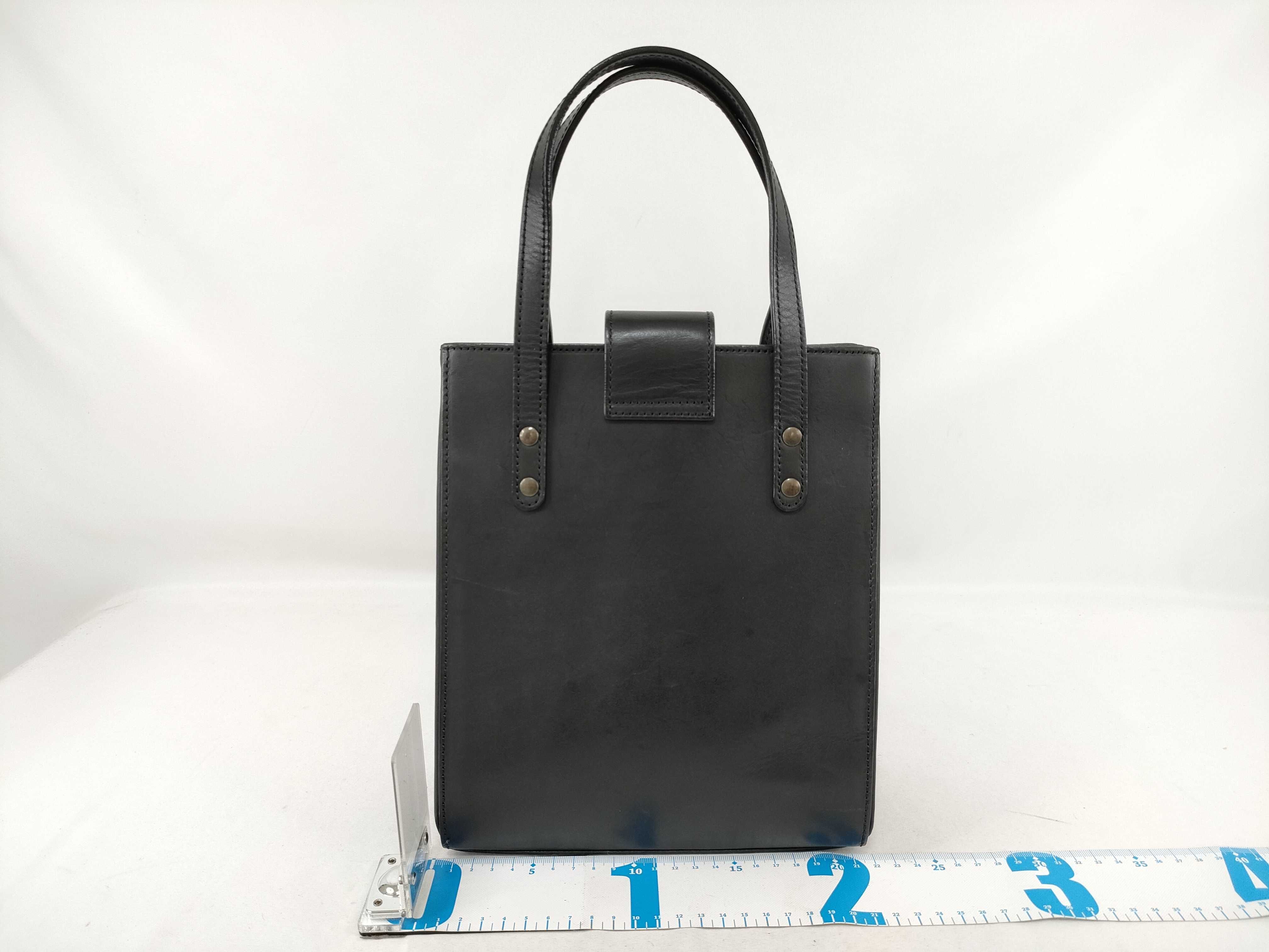 leather handbag, black handbag — view 2