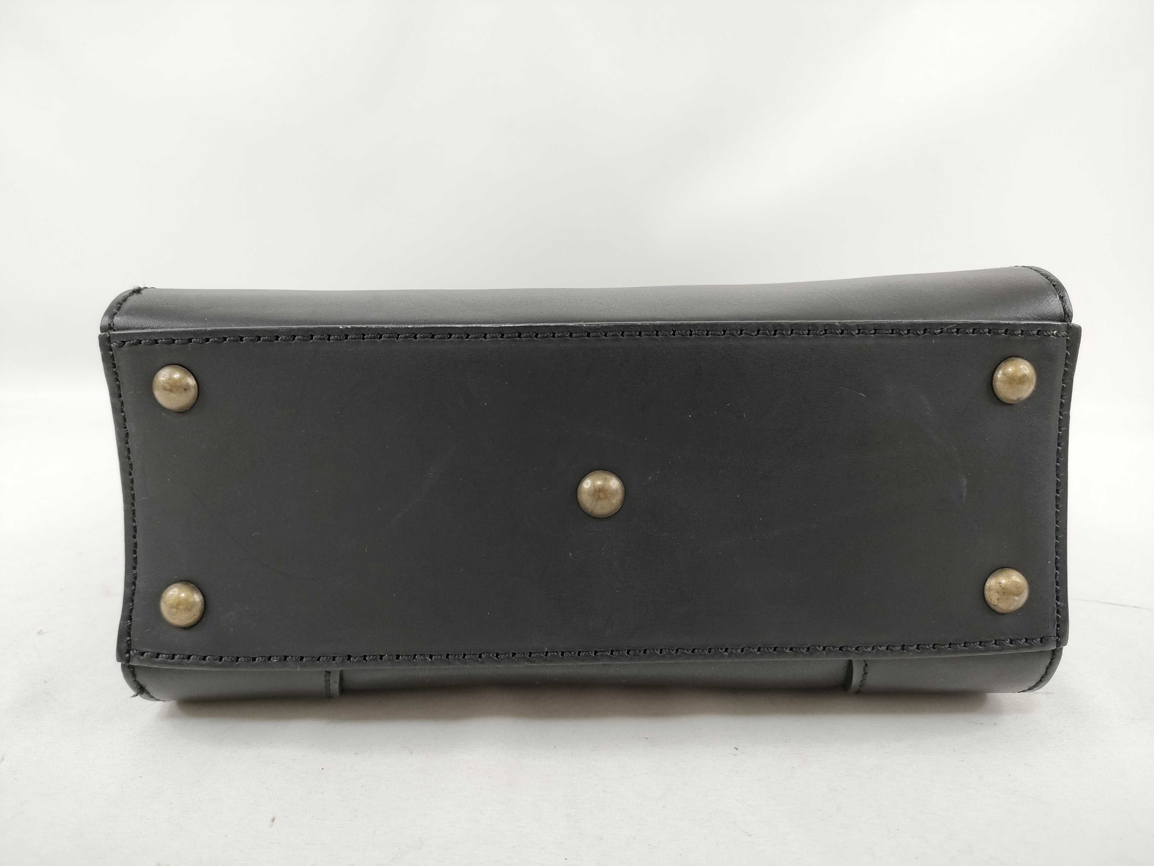 leather handbag, black handbag — view 3