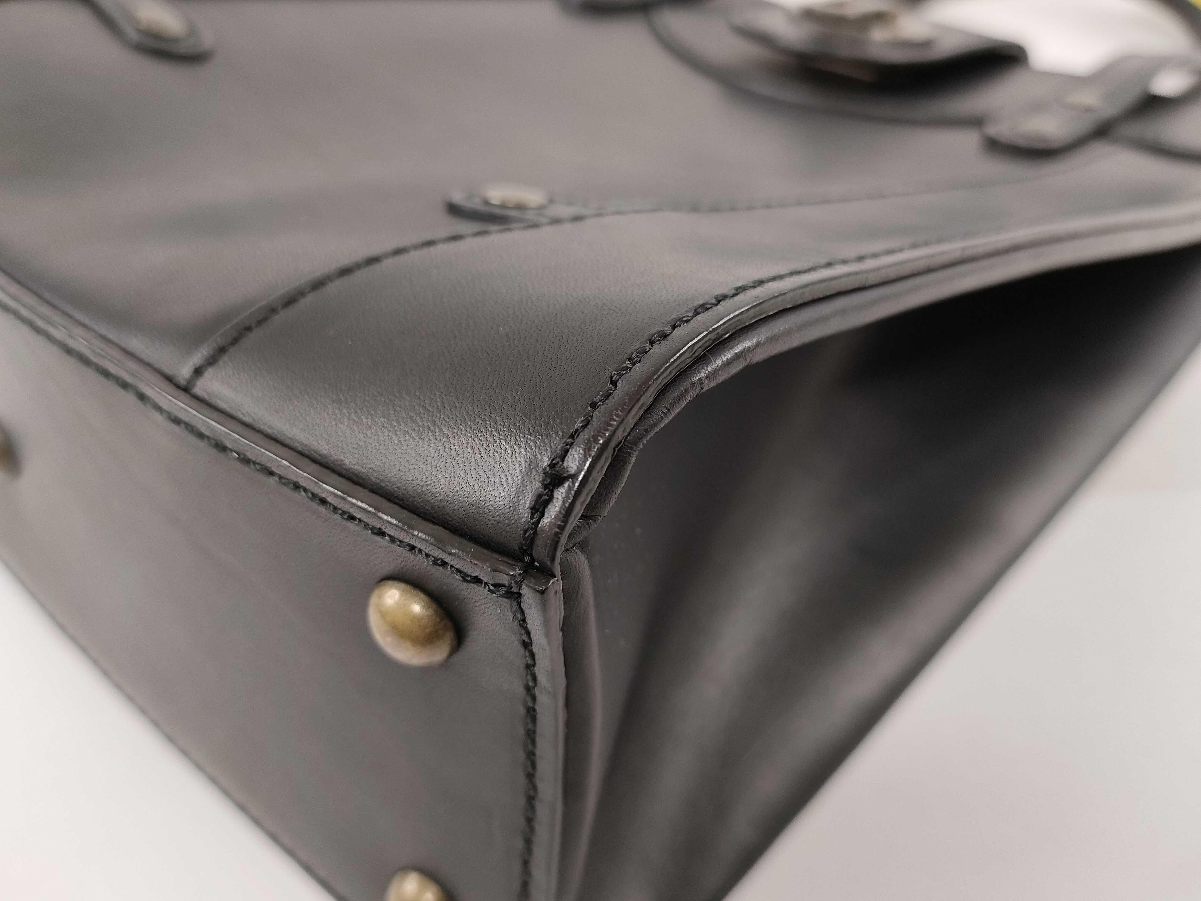leather handbag, black handbag — view 4