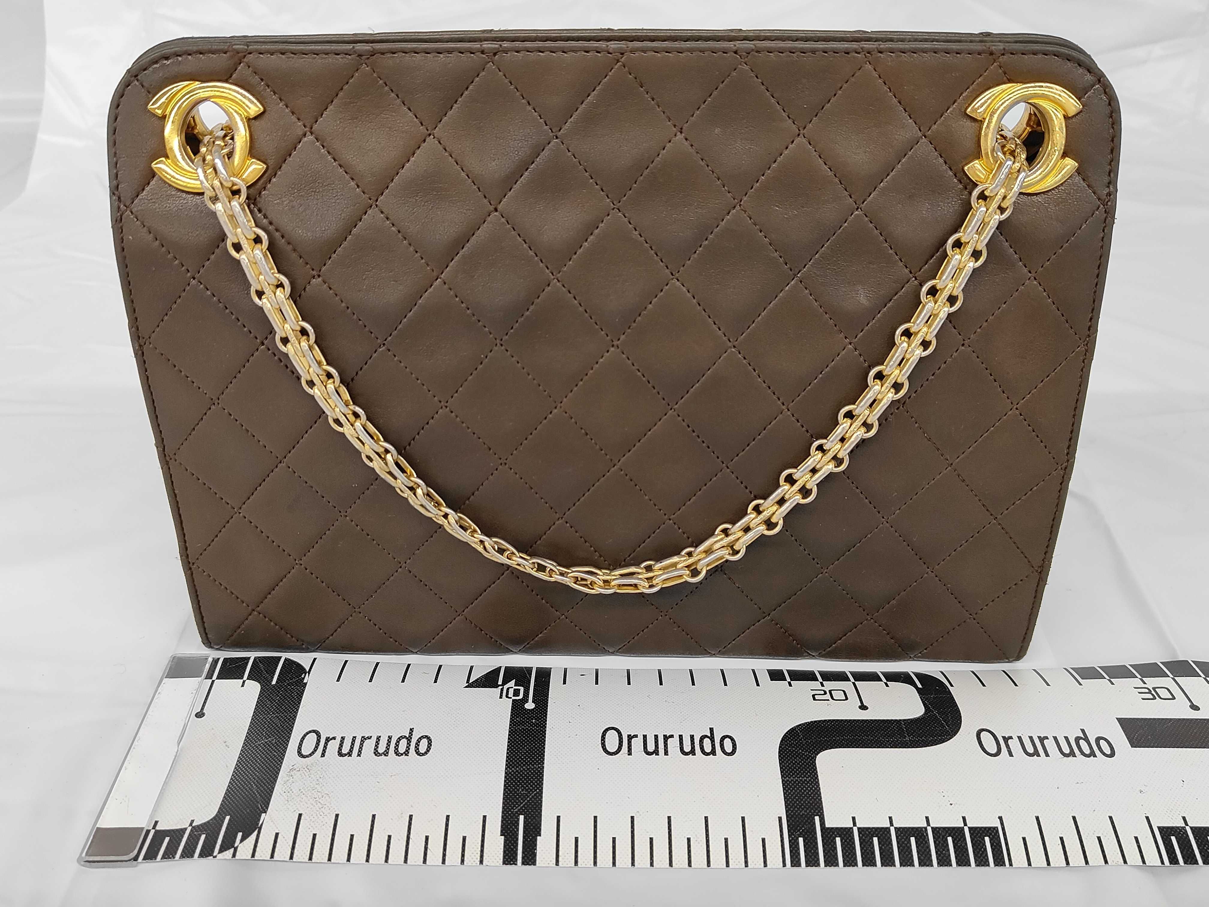 Lambskin Matelassé Chain Shoulder Bag (Vintage) — view 2