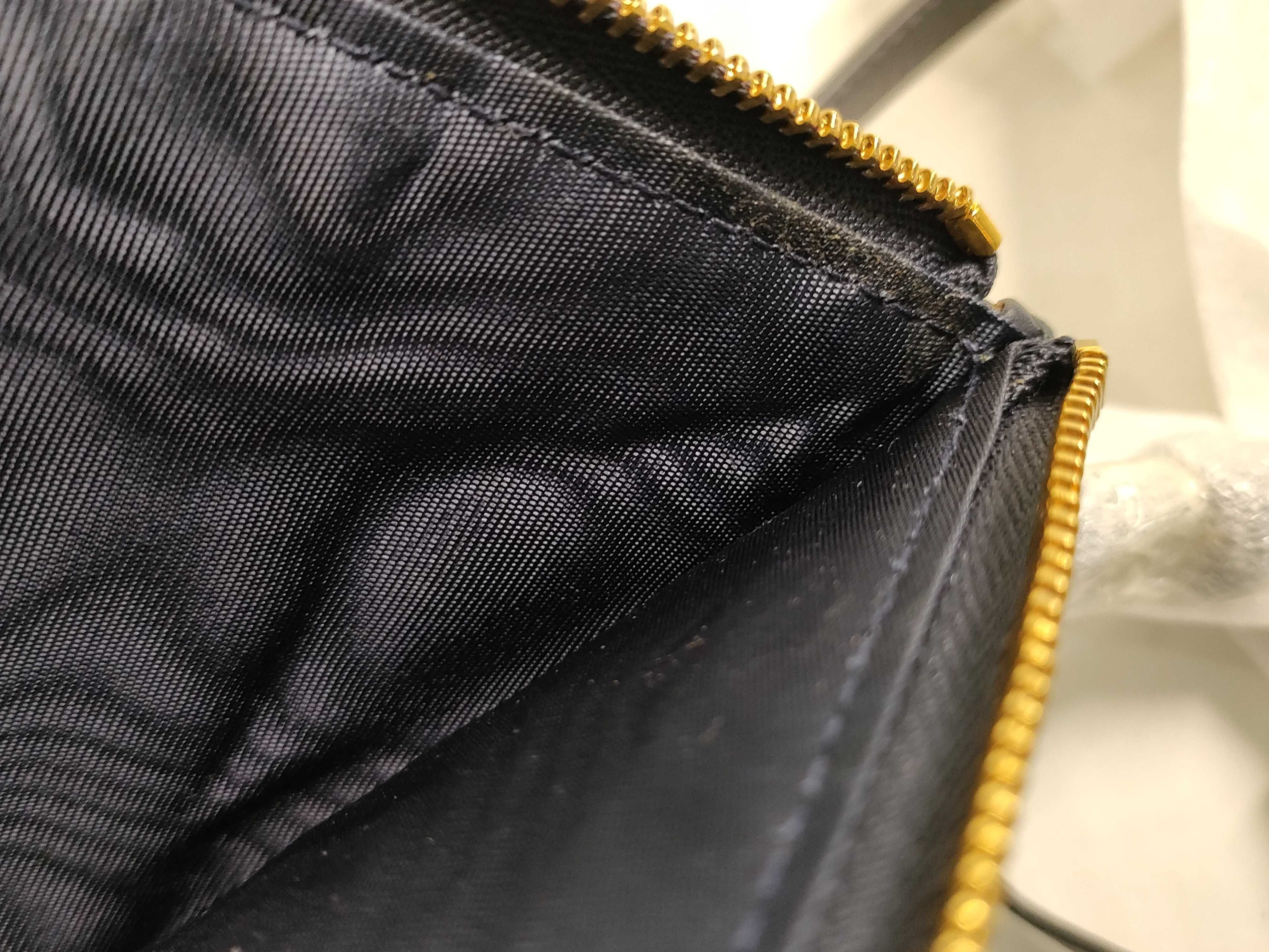 Trotter ID - Oblique Canvas & Cow Skin Wallets Bag Navy Blue 48-MA-1220 Shoulder Bag — view 9