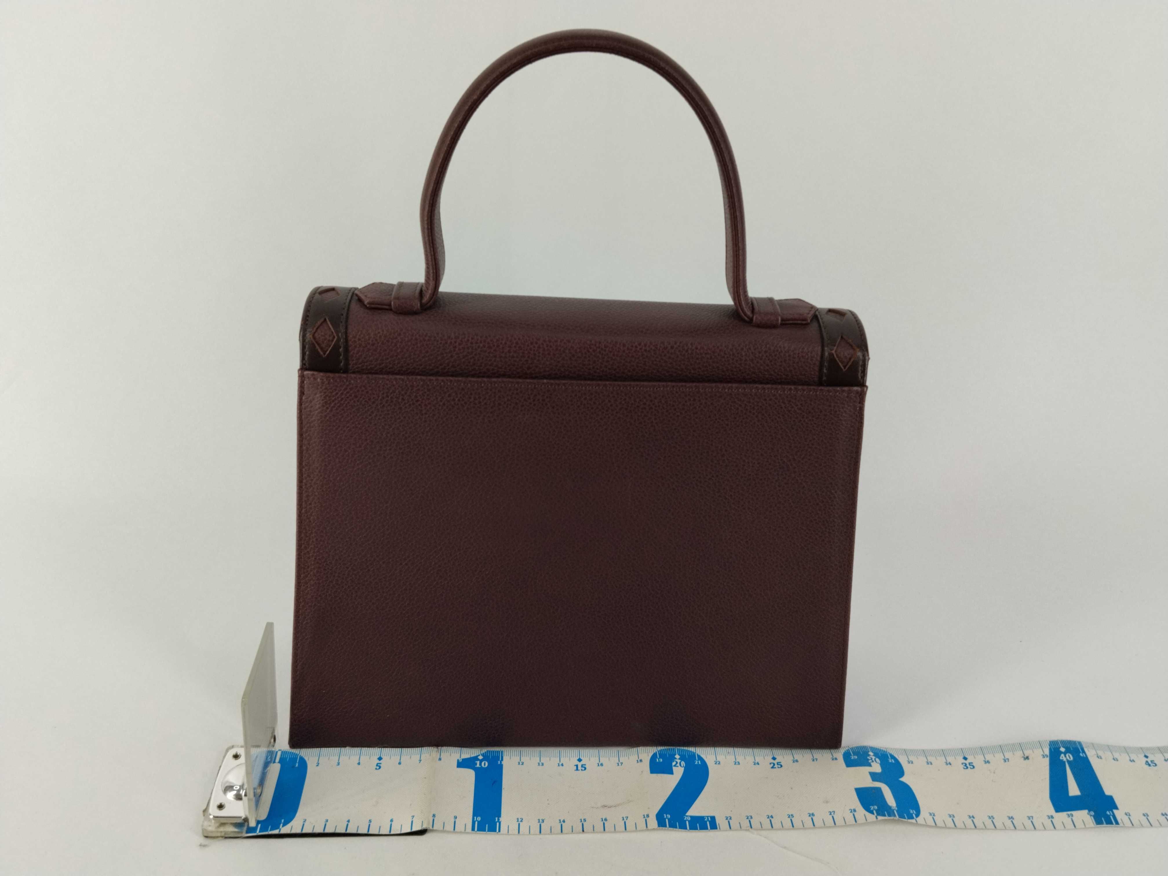Leather Diamond Cut Handbag — view 2