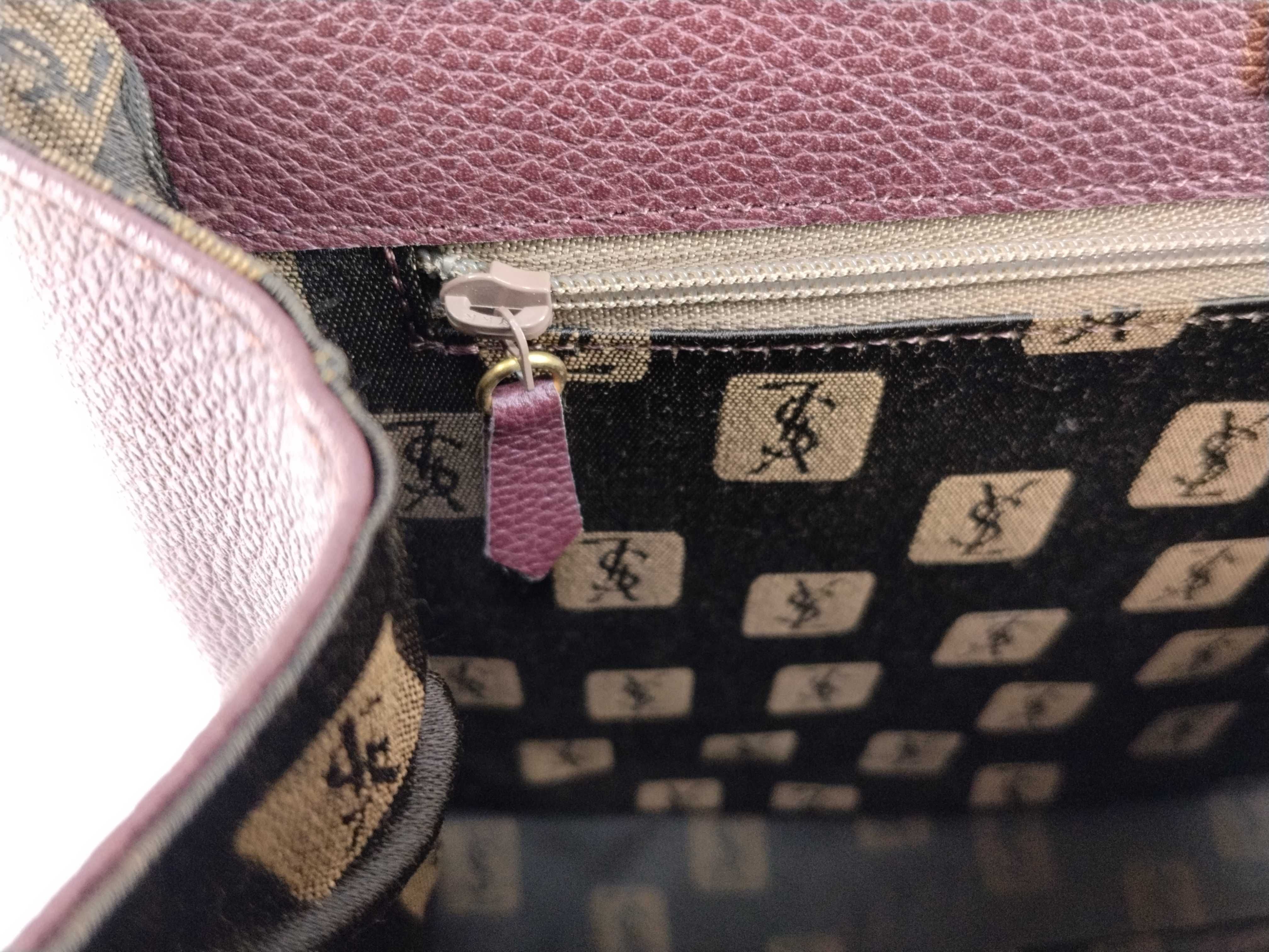 Leather Diamond Cut Handbag — view 13