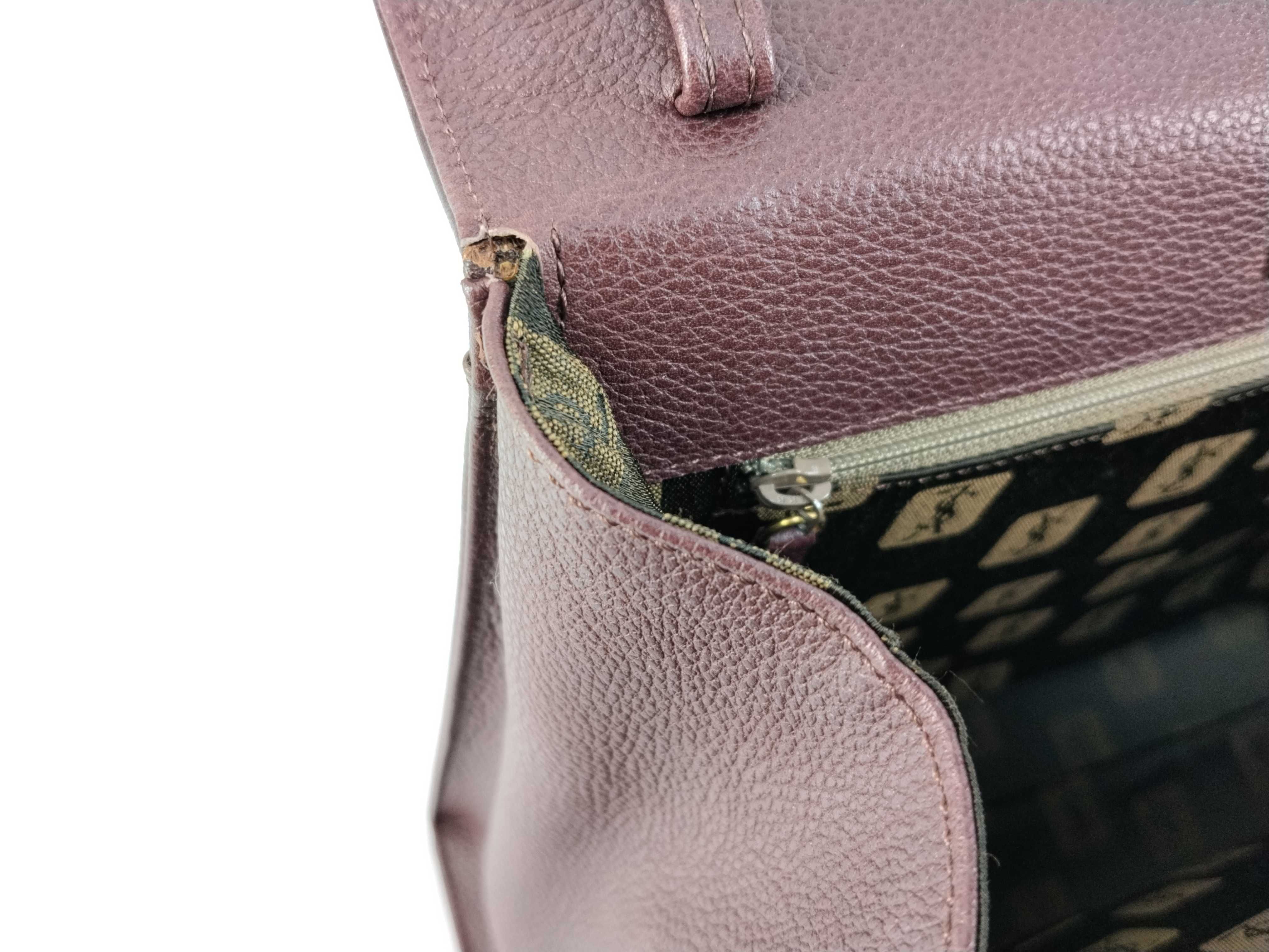 Leather Diamond Cut Handbag — view 14