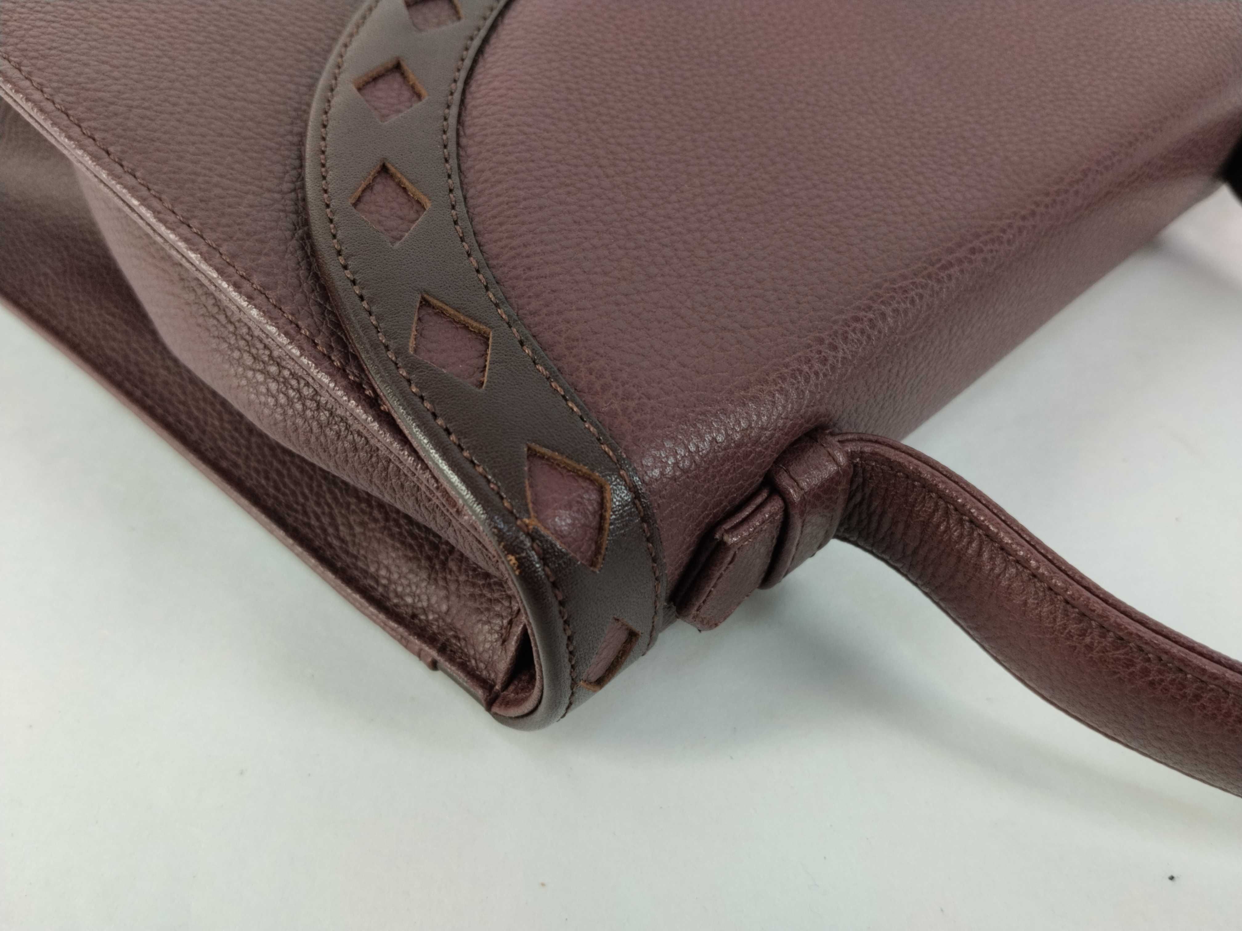Leather Diamond Cut Handbag — view 5