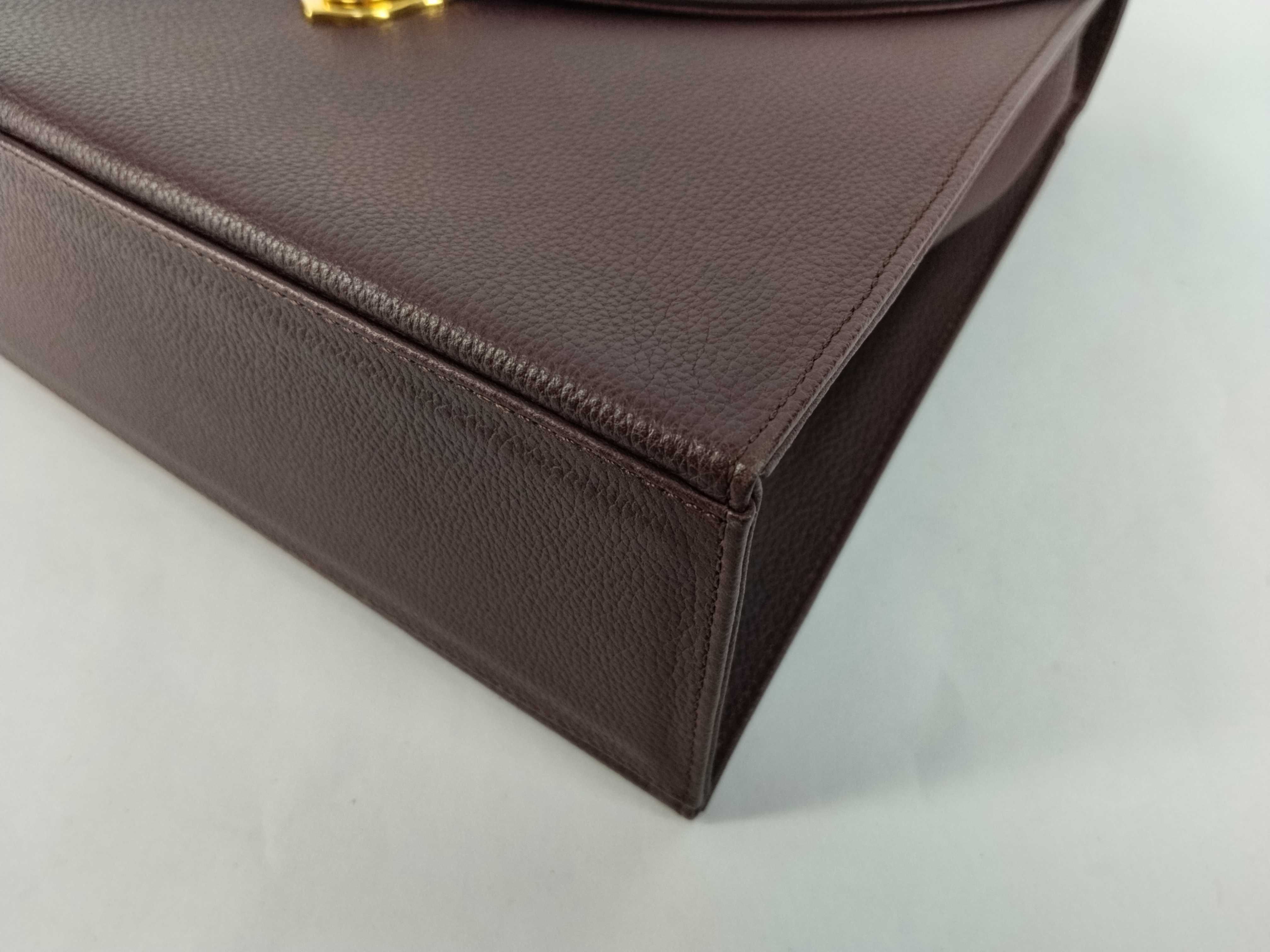 Leather Diamond Cut Handbag — view 6