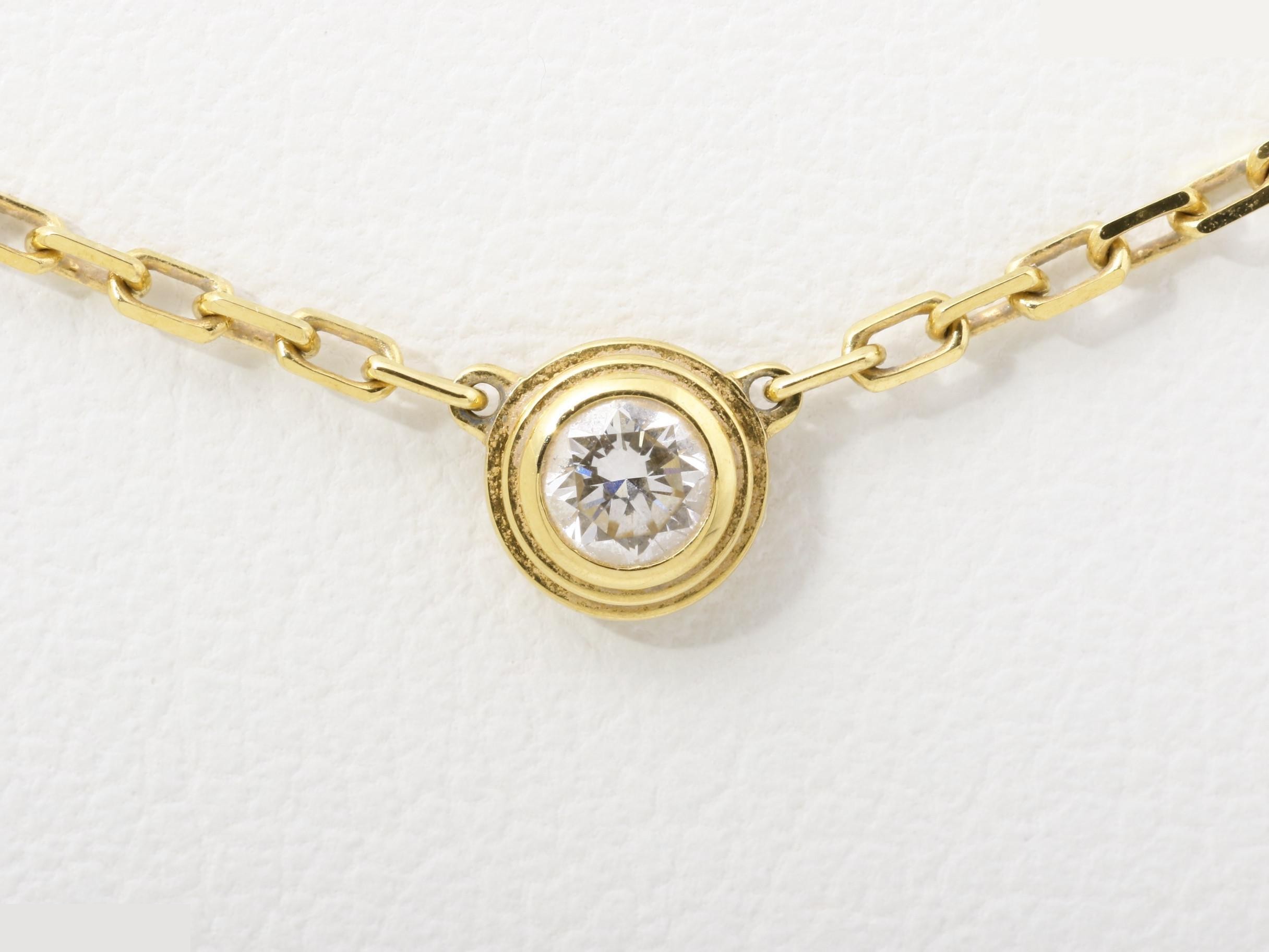 Damour SM 750YG 2.8G Diamond Necklace 40cm — view 2