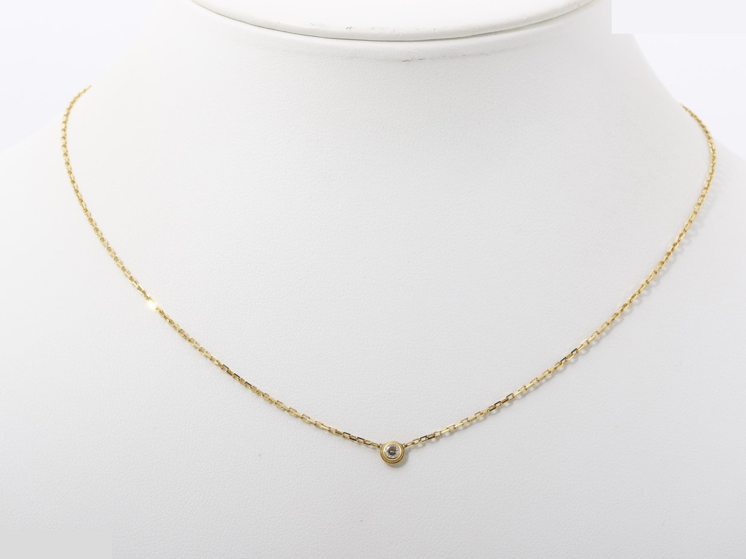 Damour SM 750YG 2.8G Diamond Necklace 40cm — view 6