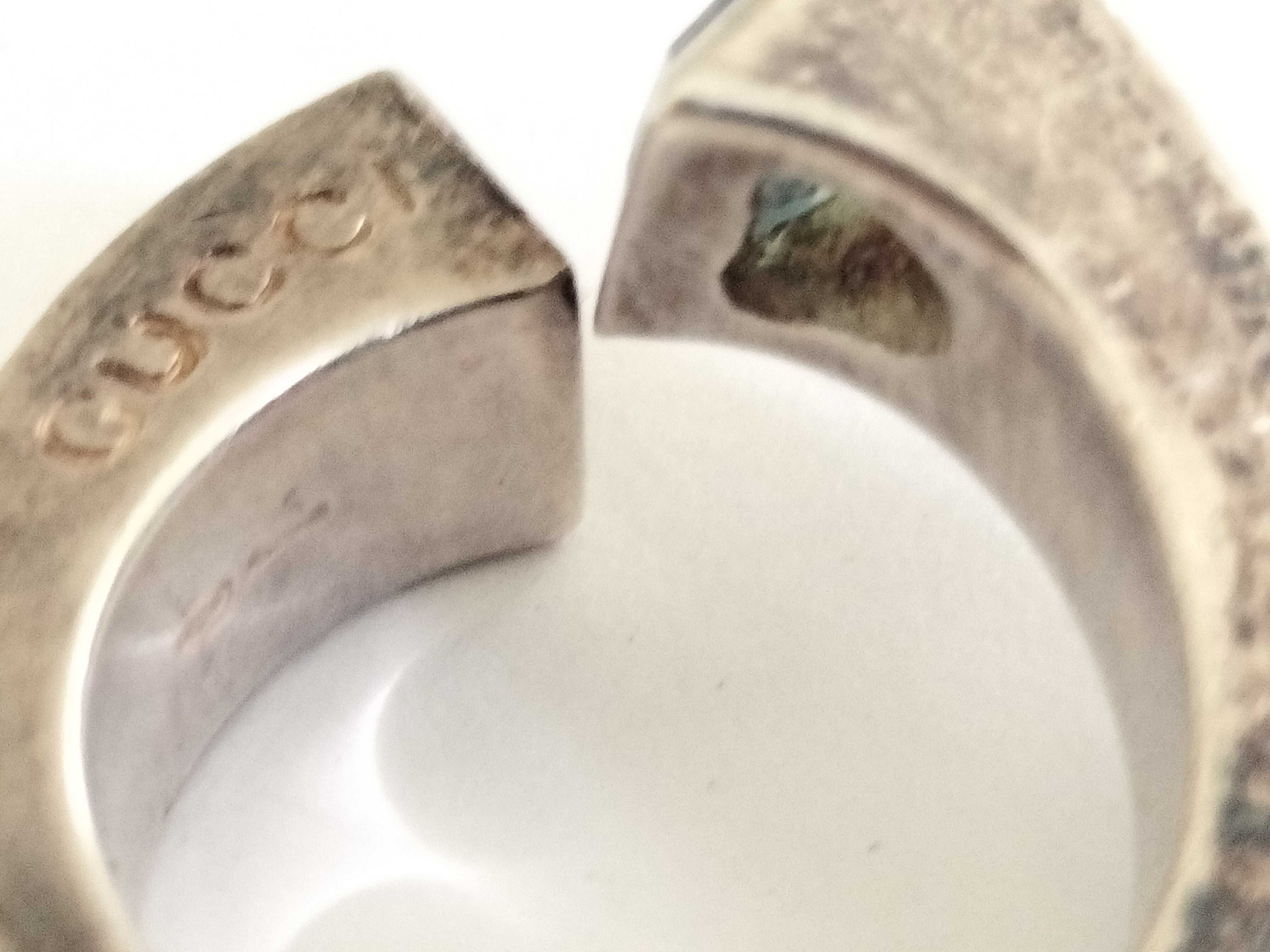 Silver 925 Twisted G Ring with Blue Topaz Ring — view 7