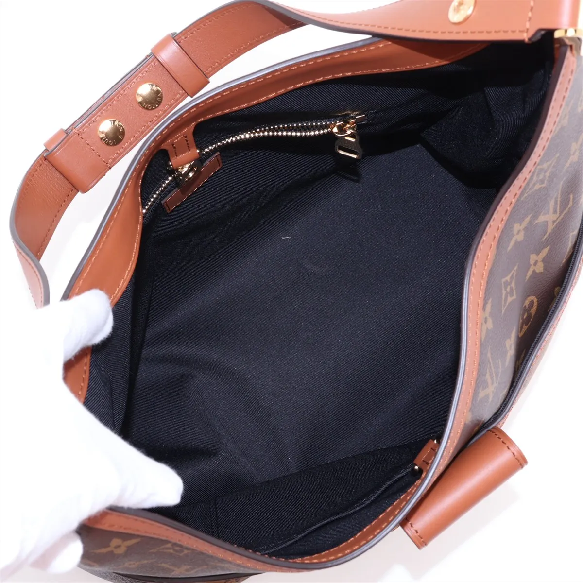 Monogram Reverse Hobo Tauphine MM M45195 DU2270 Brown (RFID detected) — view 8