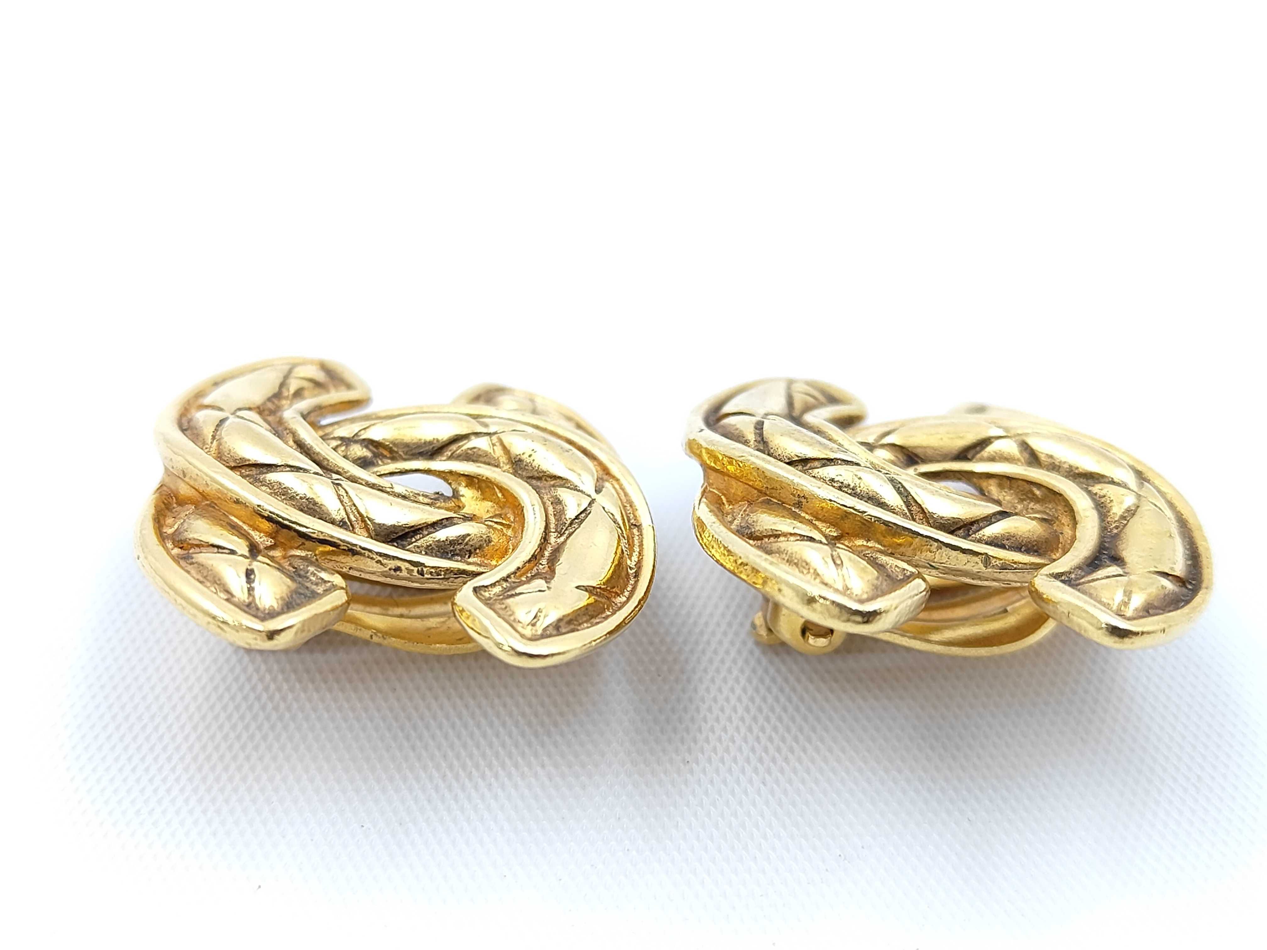 earrings, Coco Mark Matelassé earrings — view 3