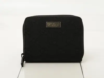 GG Canvas (Bag) - Coin Case - Black