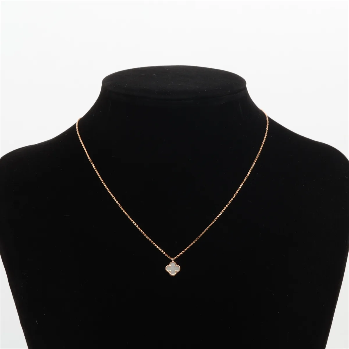 Sweet Alhambra Shell Necklace 750(YG) 3.1g JD430082 Pull ring side ring — view 5