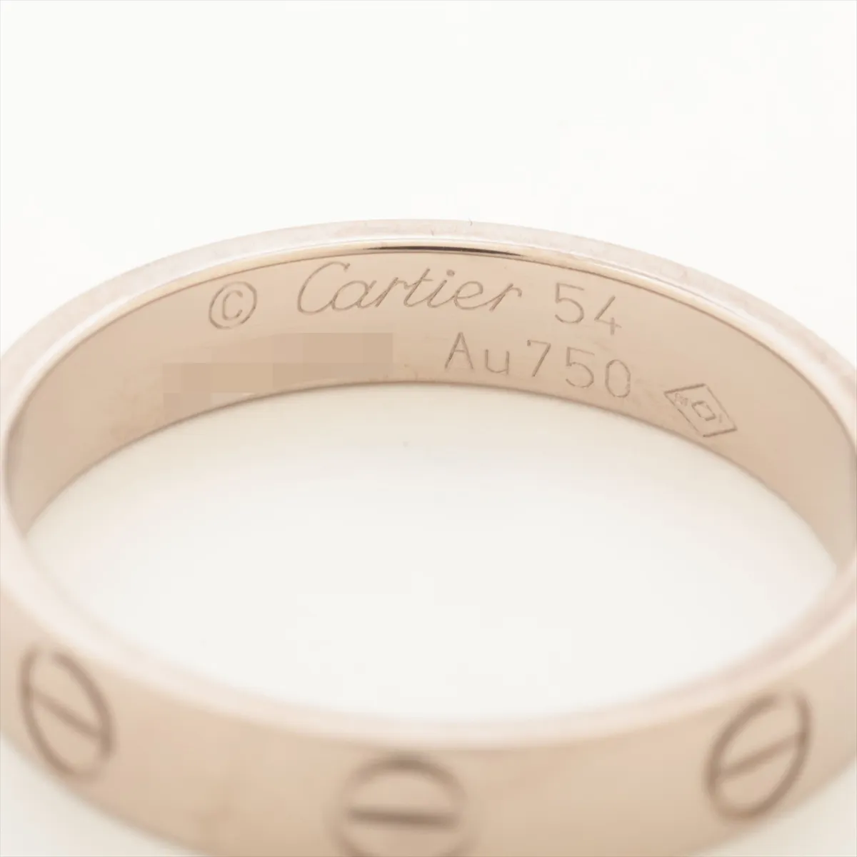 Mini Love Ring 750 (WG) 3.6g 54 BQT006 — view 3
