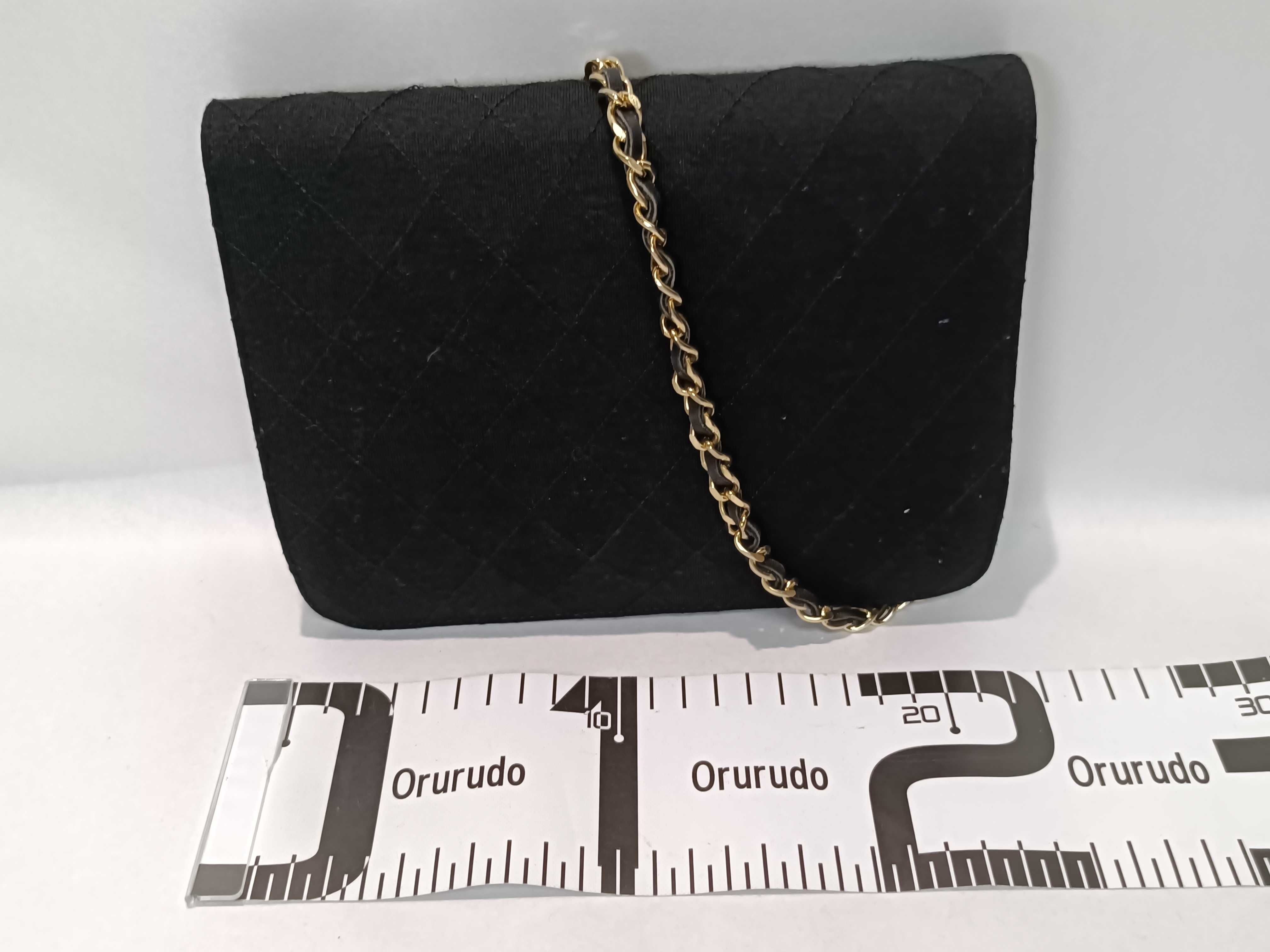 Cotton Matelassé Chain Shoulder Bag — view 2