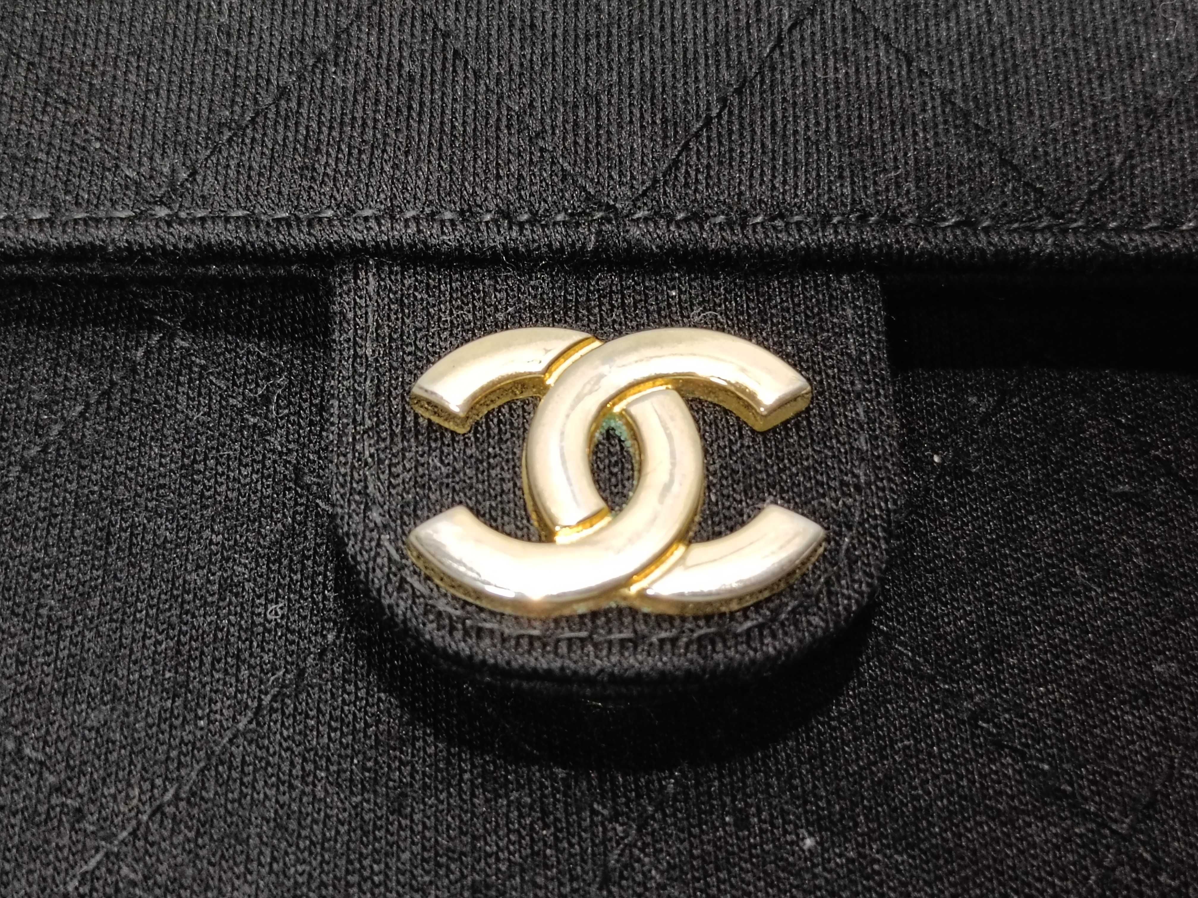 Cotton Matelassé Chain Shoulder Bag — view 11