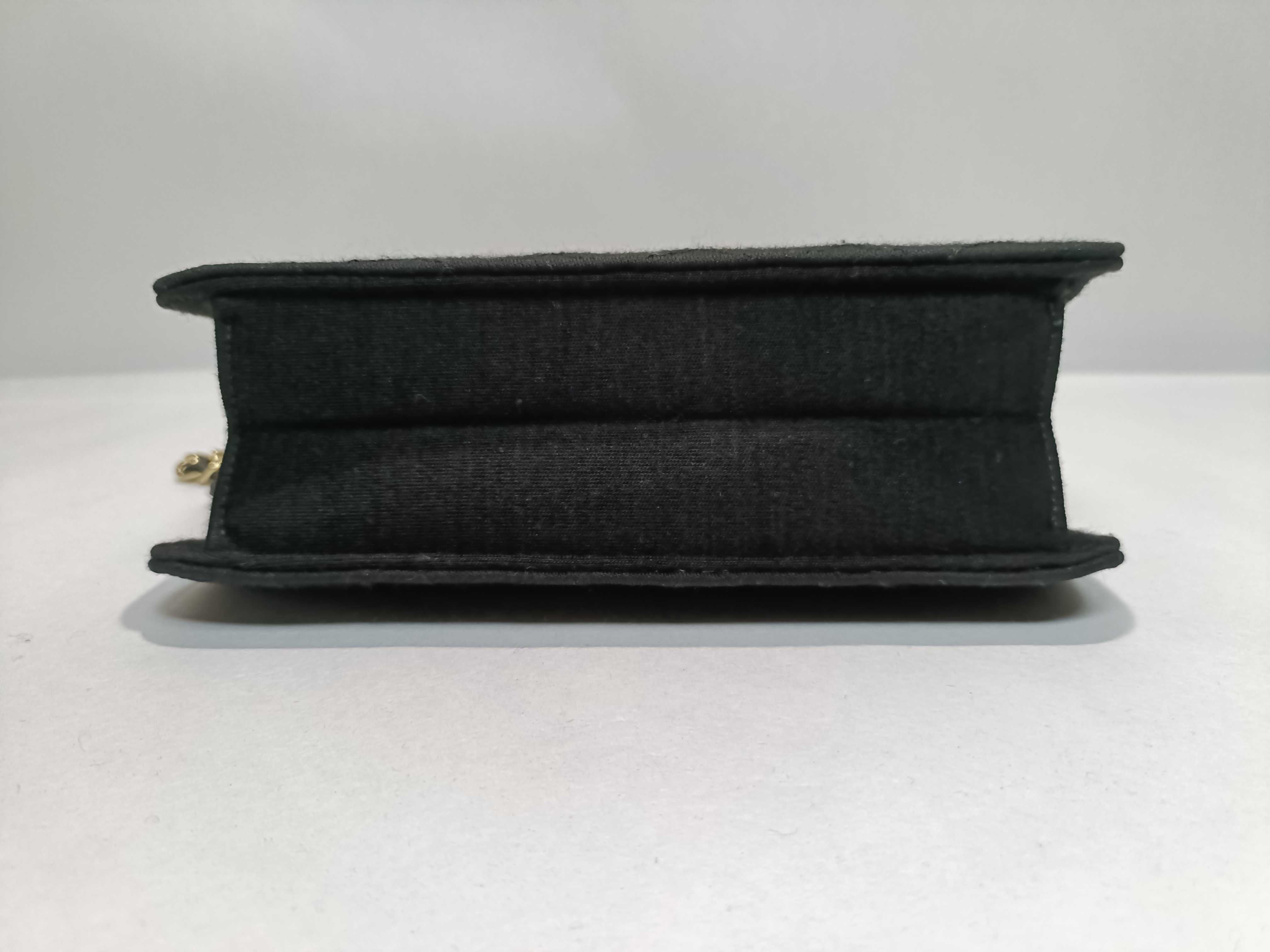 Cotton Matelassé Chain Shoulder Bag — view 12