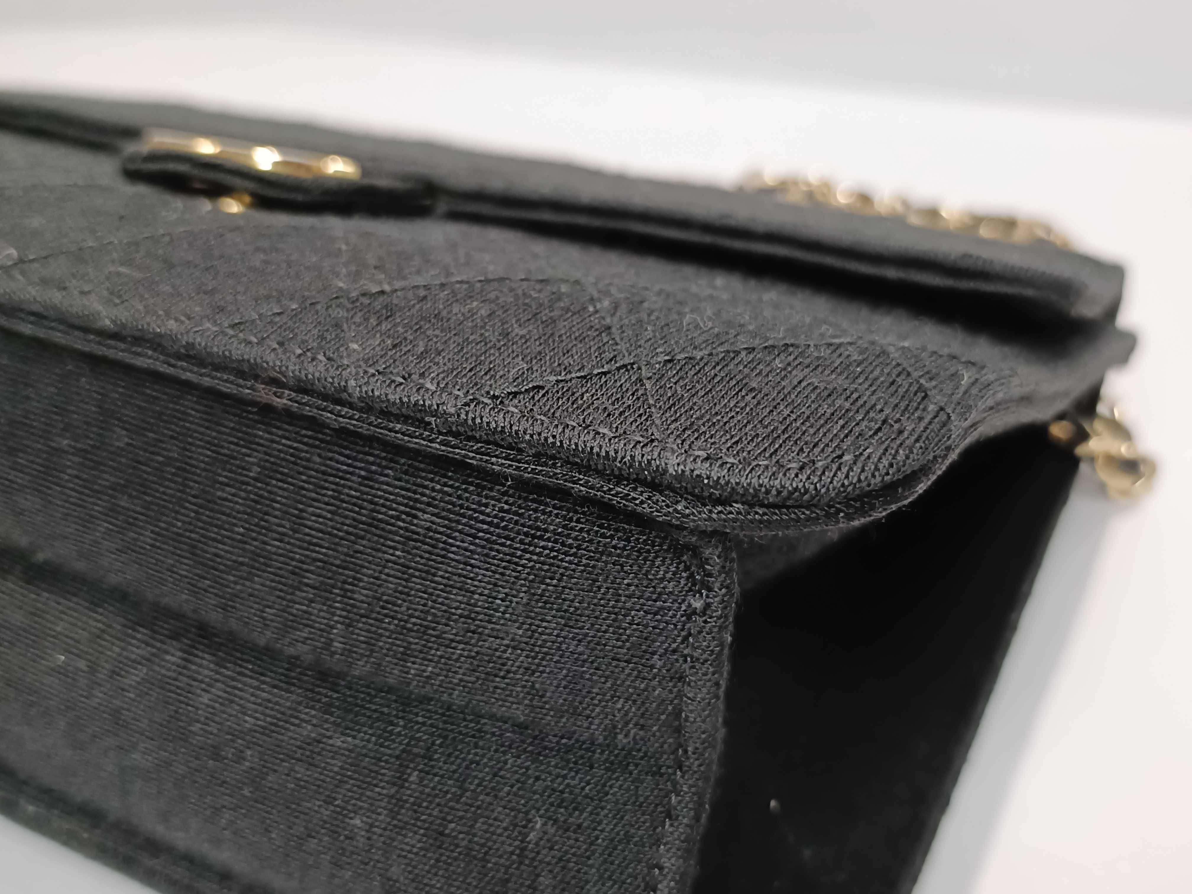 Cotton Matelassé Chain Shoulder Bag — view 13