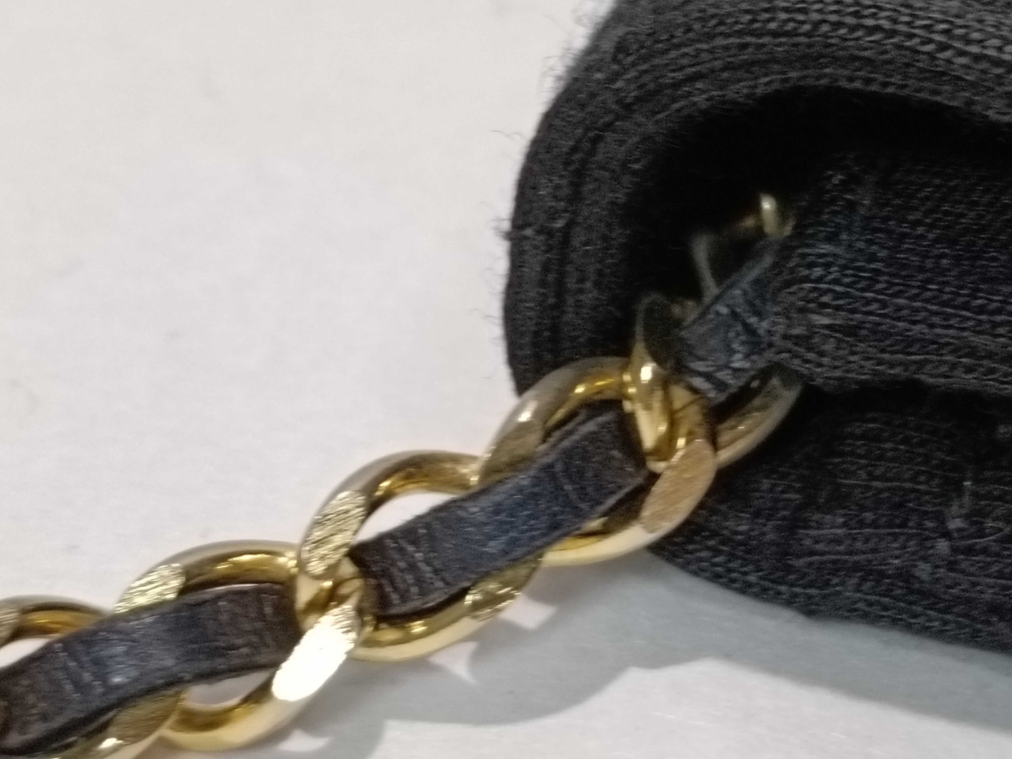 Cotton Matelassé Chain Shoulder Bag — view 5