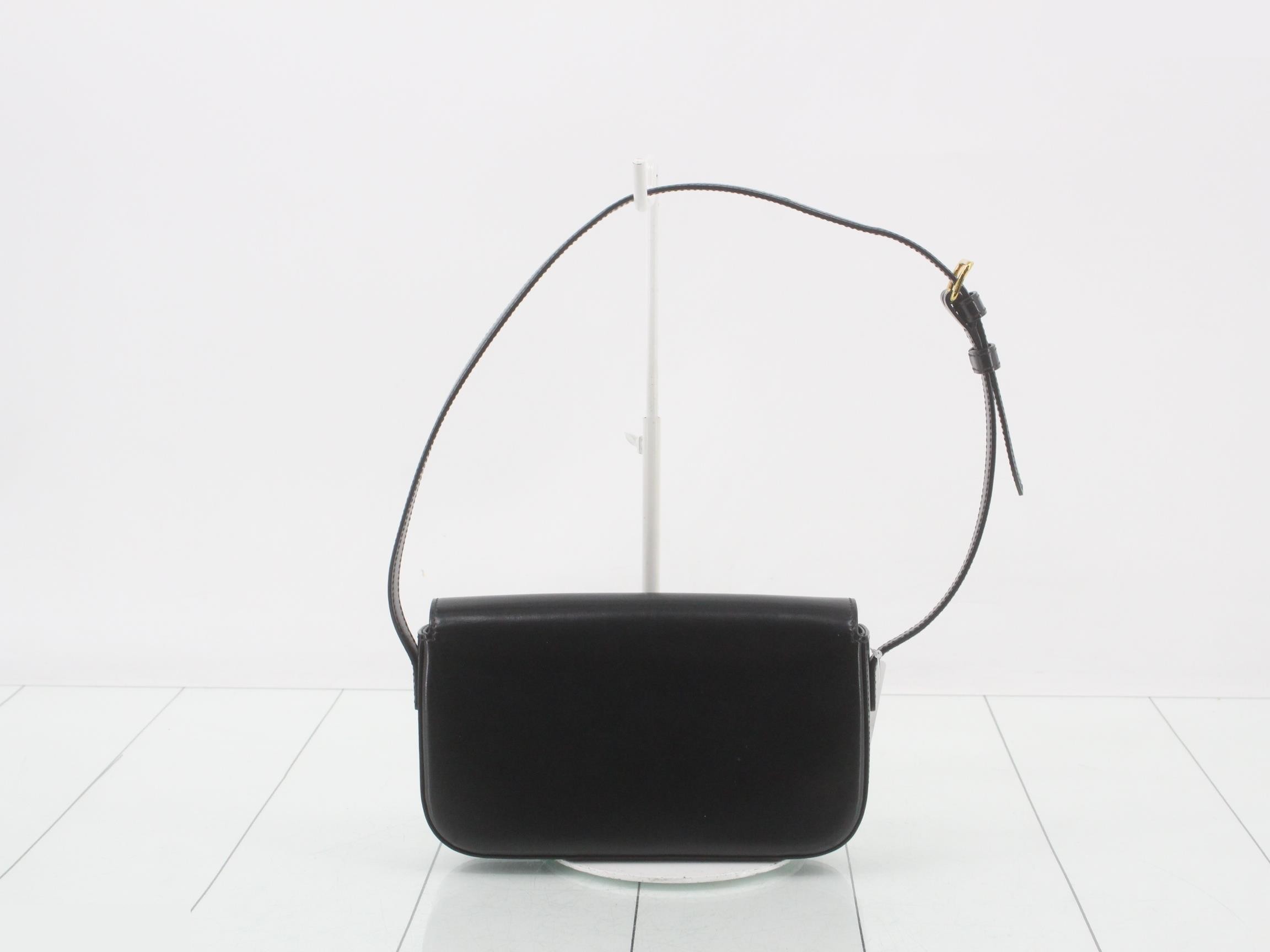 Triomphe Leather Semi-Shoulder Bag — view 2