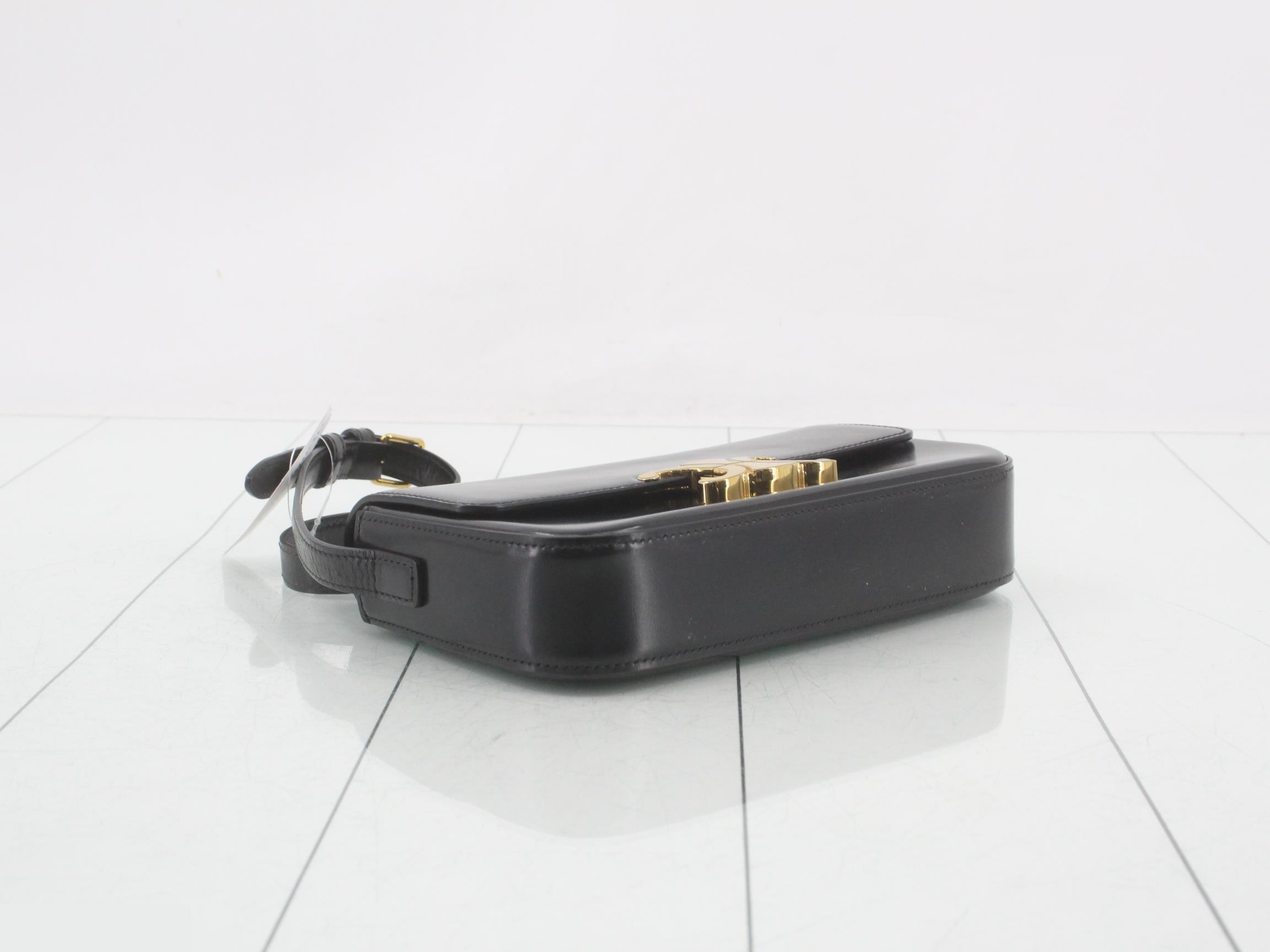 Triomphe Leather Semi-Shoulder Bag — view 5