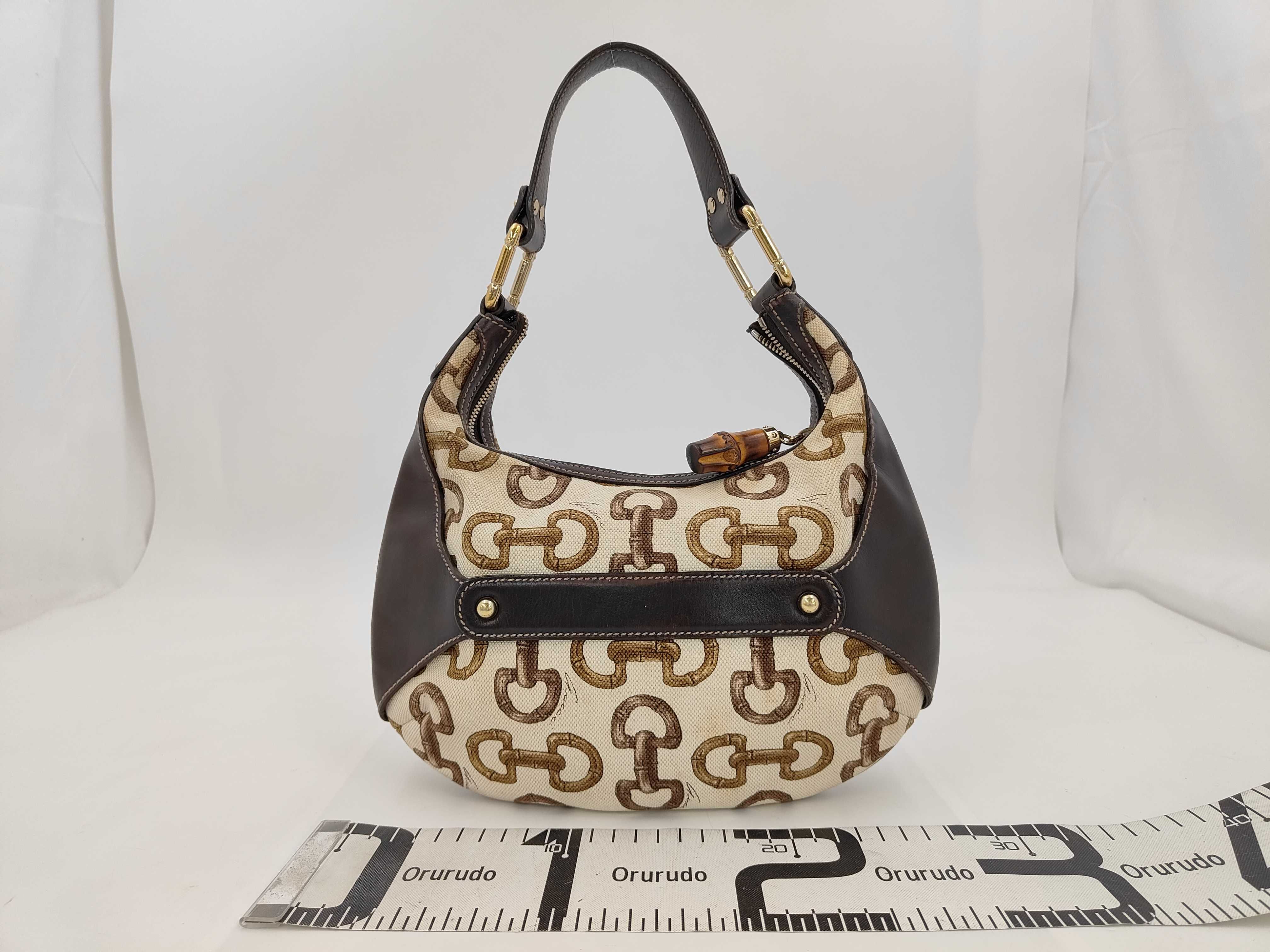 Bamboo Horsebit Shoulder Bag — view 2