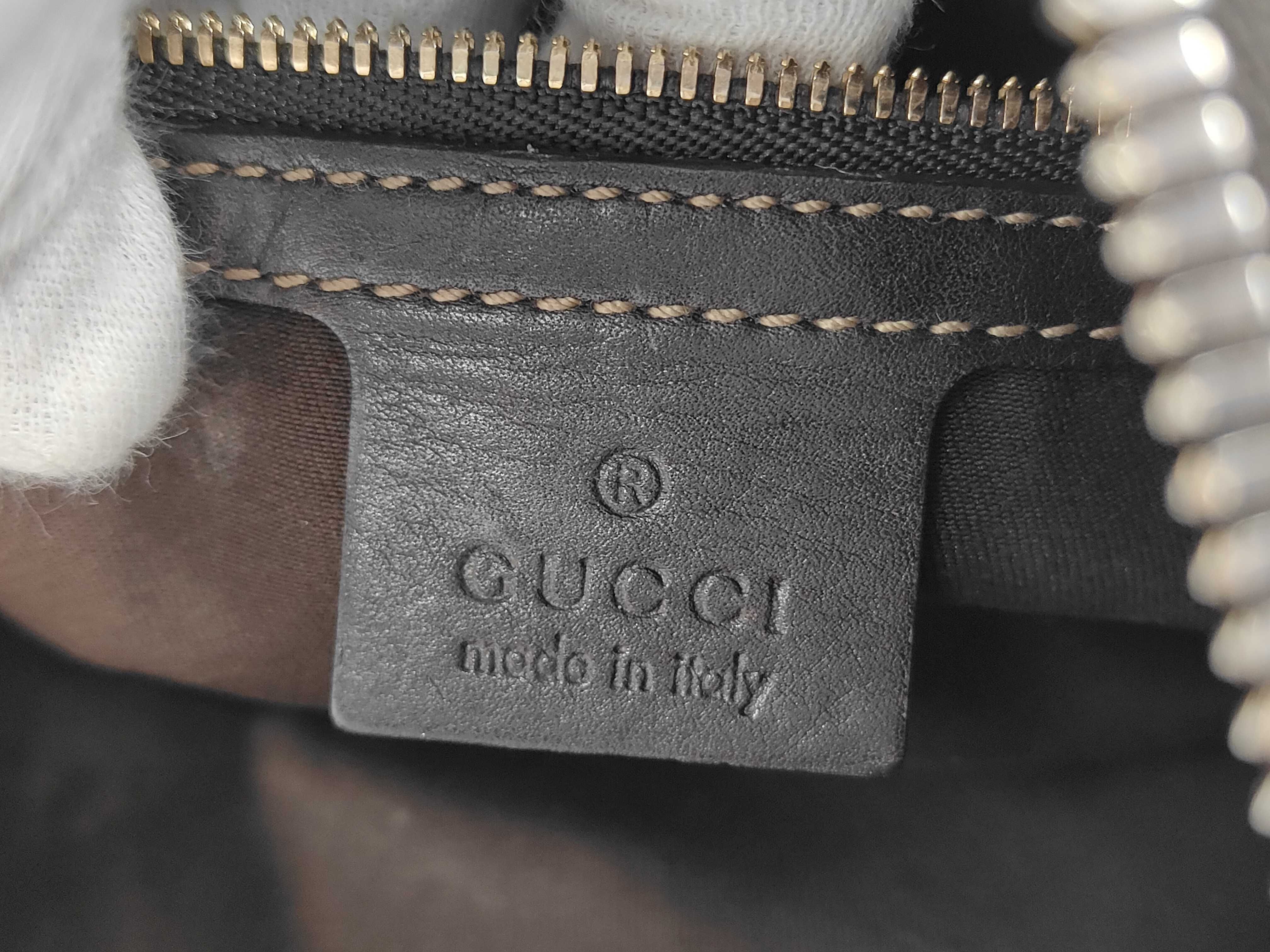 Bamboo Horsebit Shoulder Bag — view 12