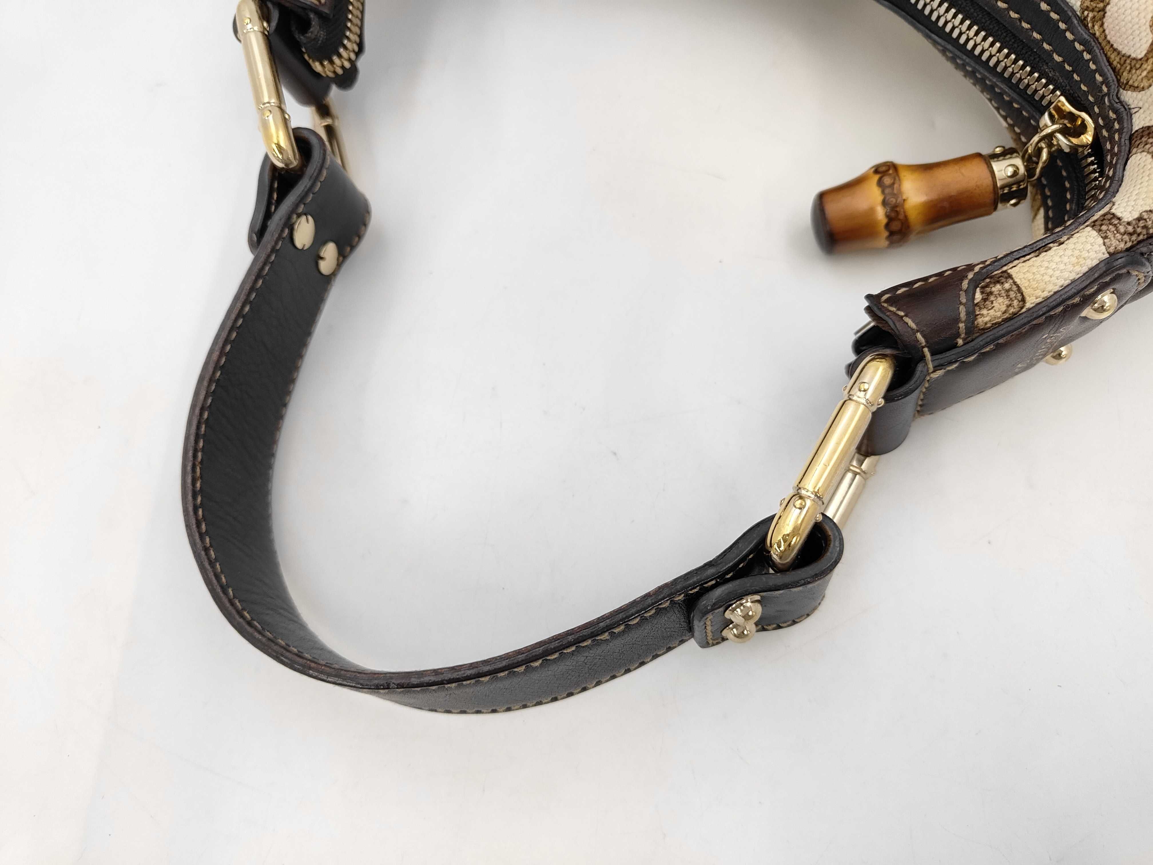 Bamboo Horsebit Shoulder Bag — view 5