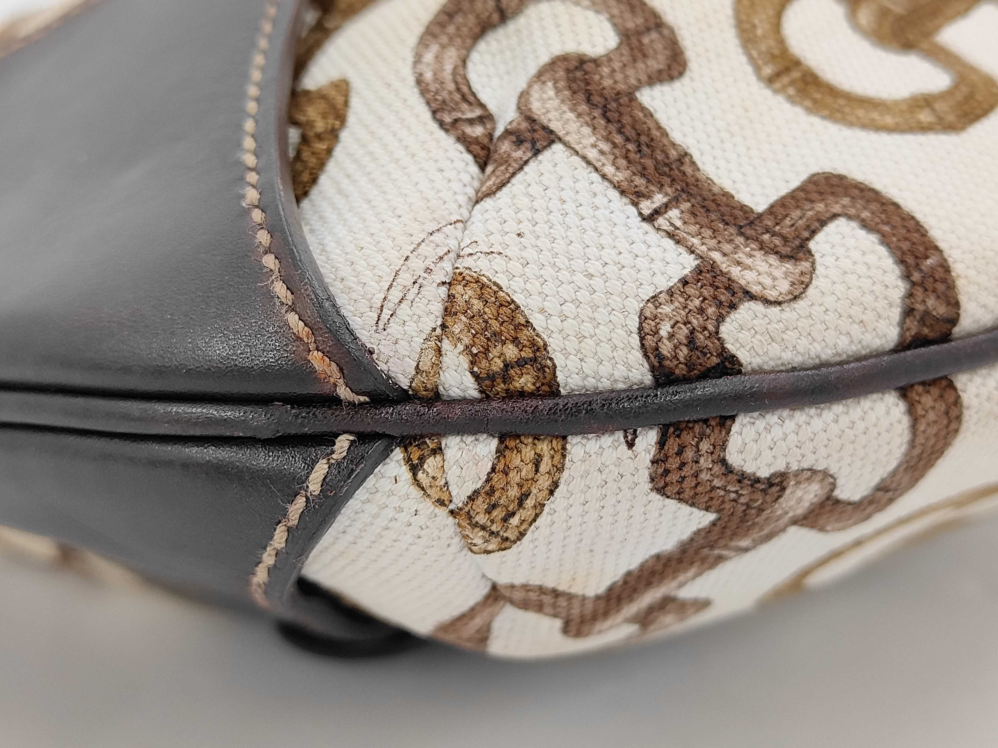 Bamboo Horsebit Shoulder Bag — view 8