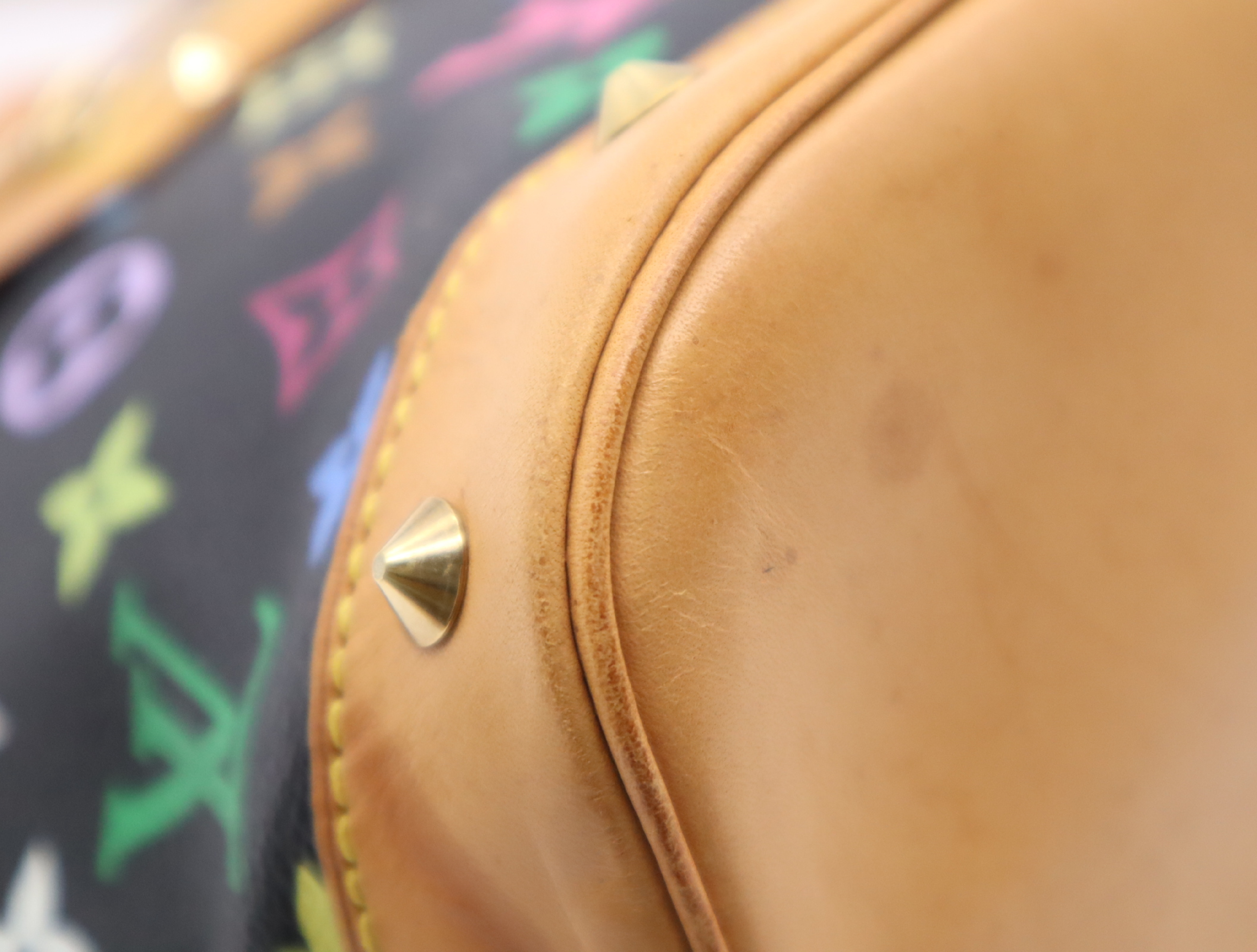 M92646 Multicolor Alma Noir Handbag with Dust Bag — view 6