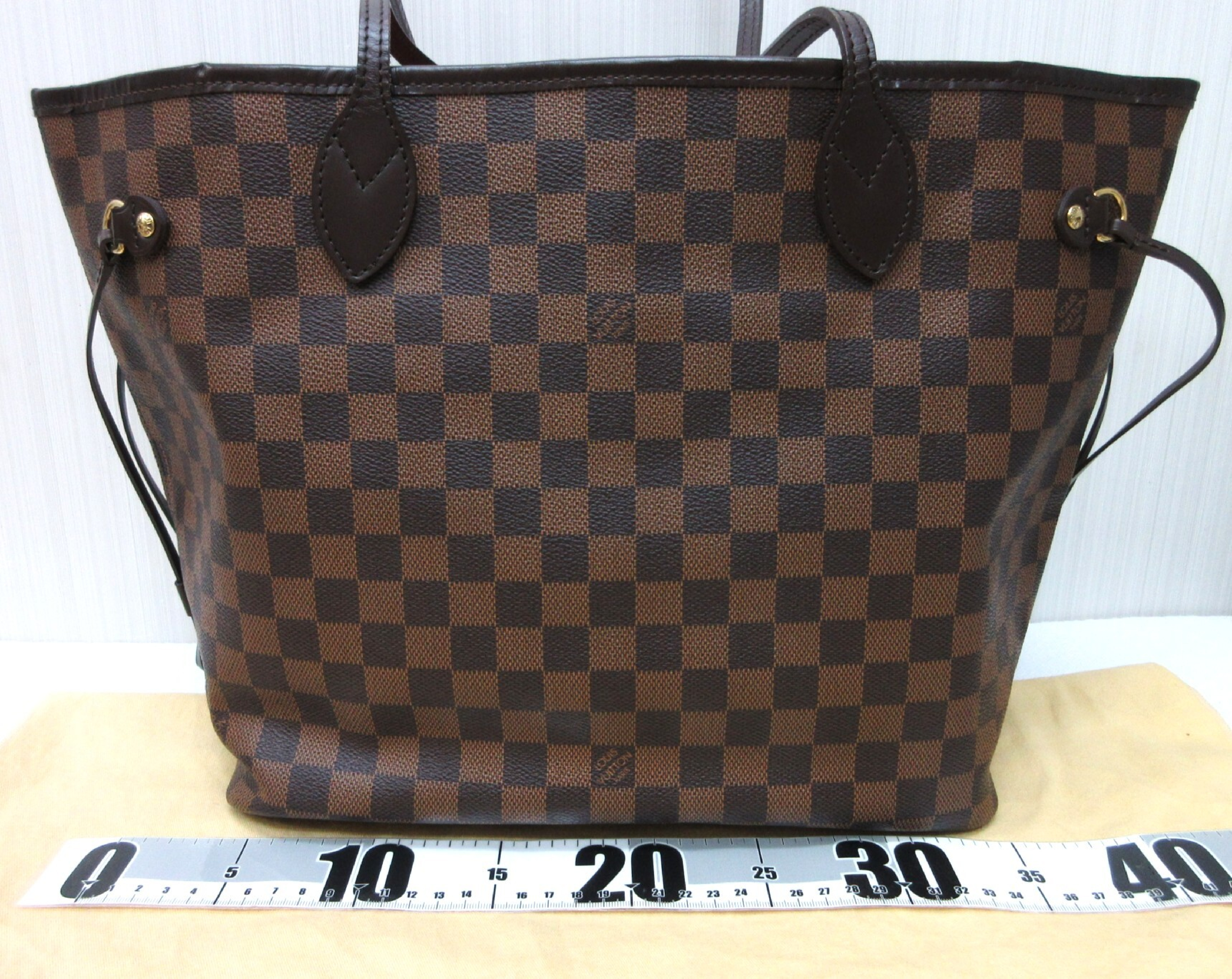 Damier Neverfull MM M51105 Tote Bag Shoulder Bag Handbag VI0089 Tote Bag — view 9