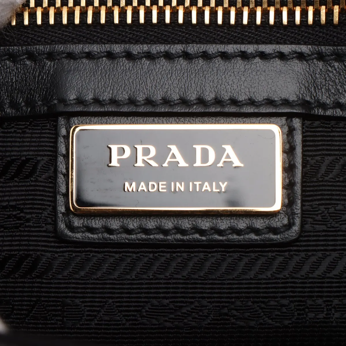 Embroidered Fabric x Leather 2-Way Boston Bag, Beige x Black — view 11