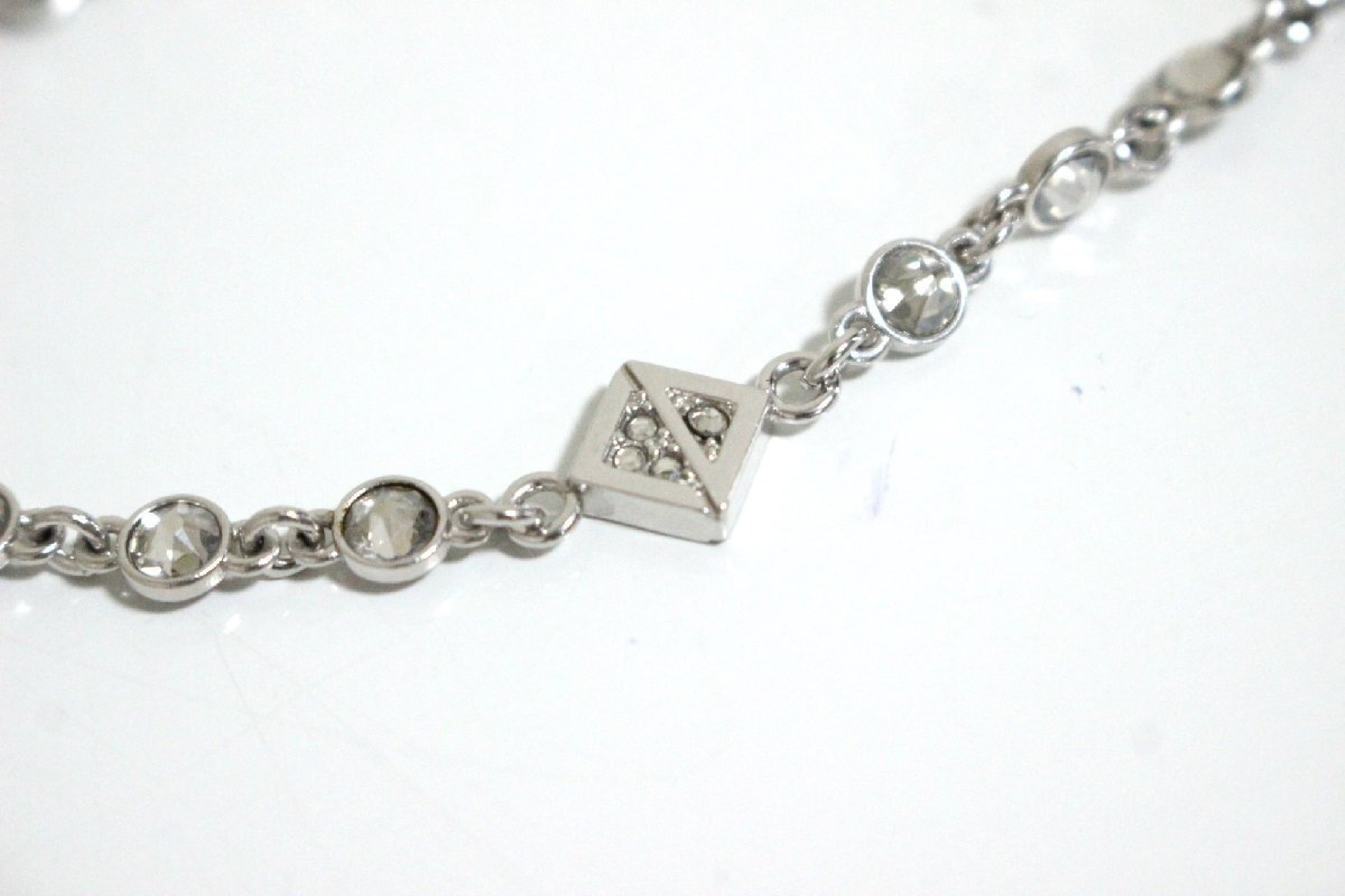 CD Logo Rhinestone Chain Bracelet for Men, 19.5cm to approximately 21cm (Bracelet/Bangle) — view 3