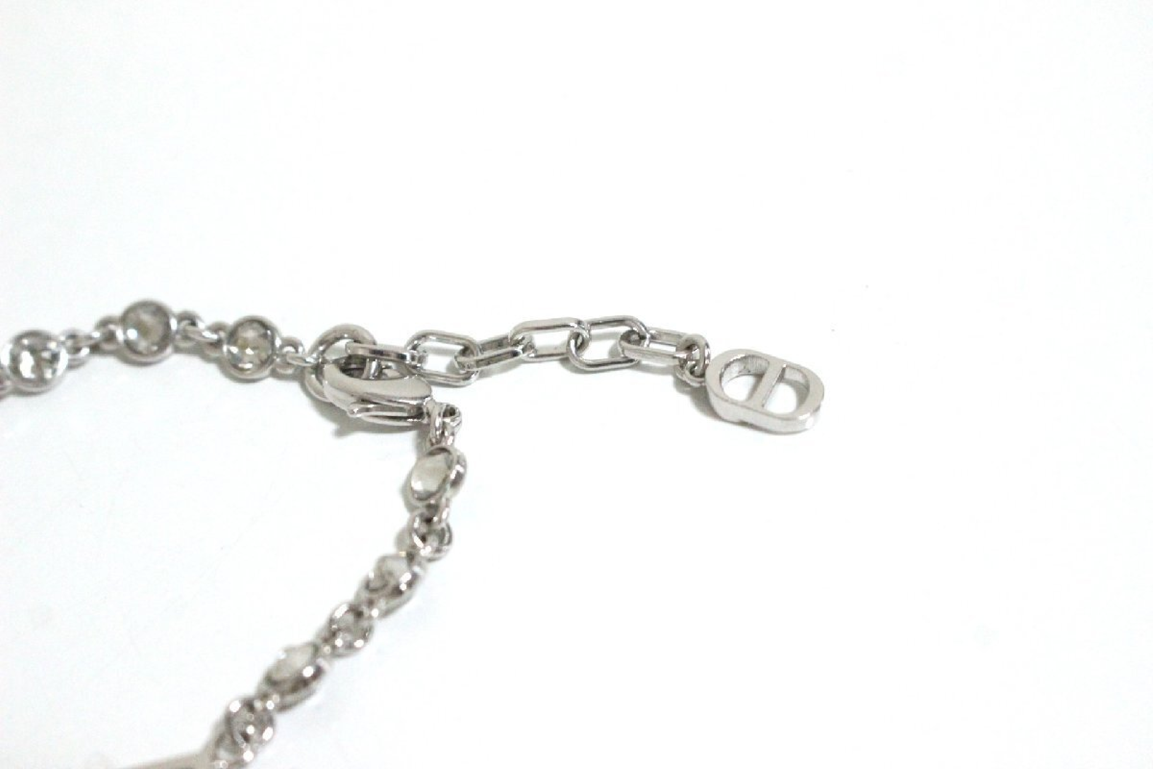 CD Logo Rhinestone Chain Bracelet for Men, 19.5cm to approximately 21cm (Bracelet/Bangle) — view 5