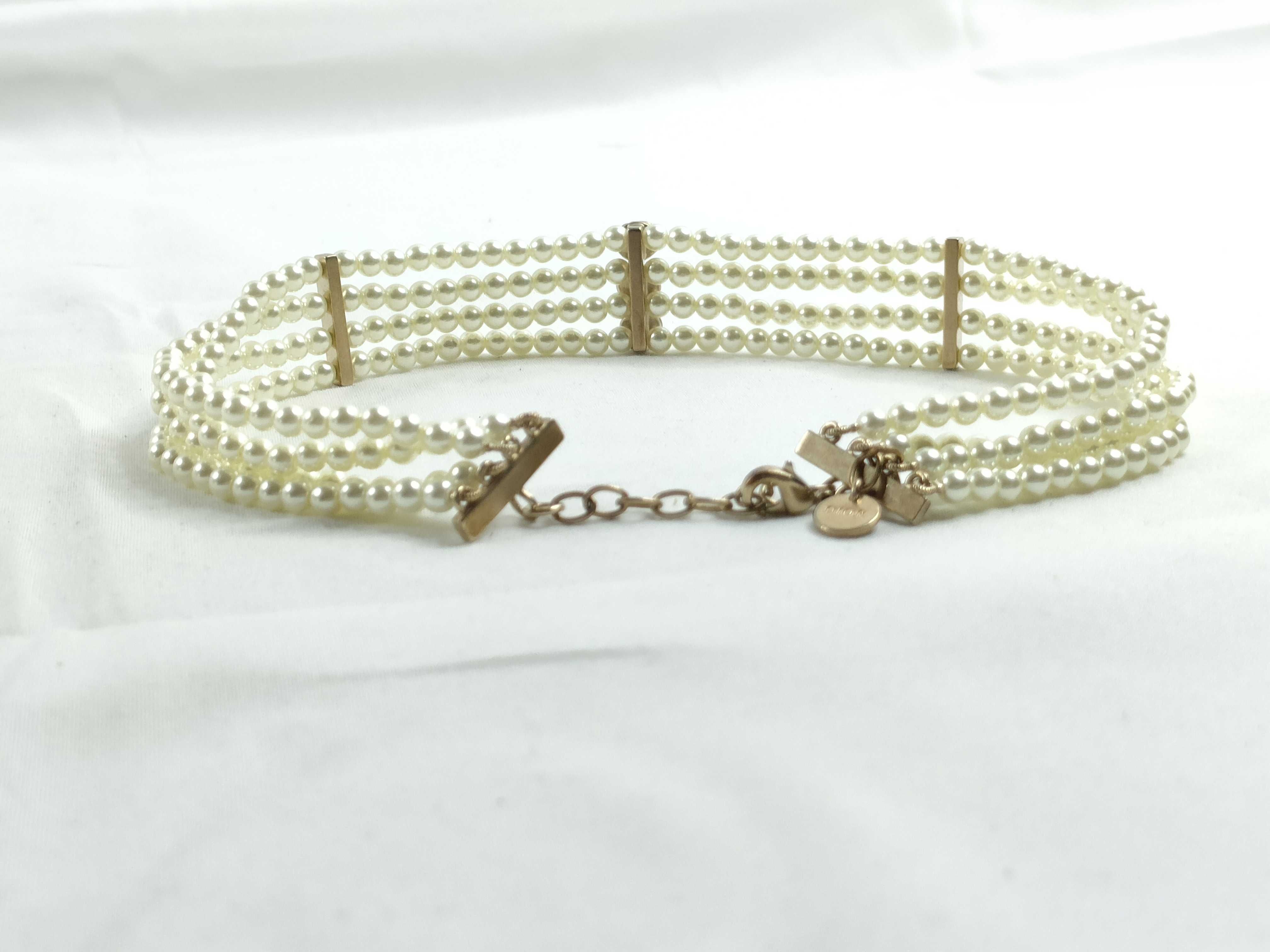 GP Resin Pearl 4-Strand Choker Necklace — view 3